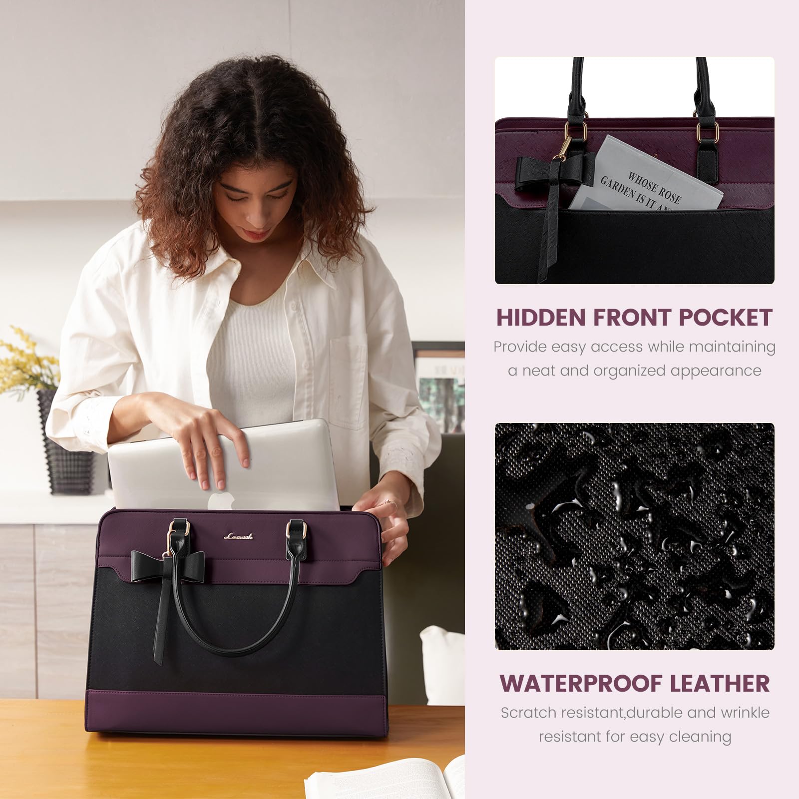 The Aura Executive Grand Tote – 15.6" Laptop & Travel Companion