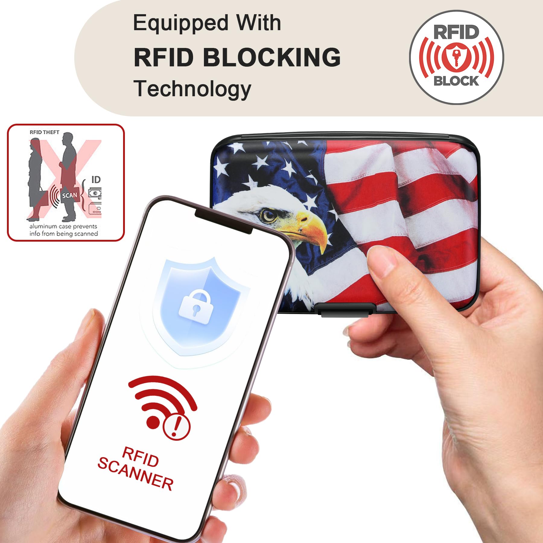 The Blossom Shield: RFID Aluminum Security Wallet