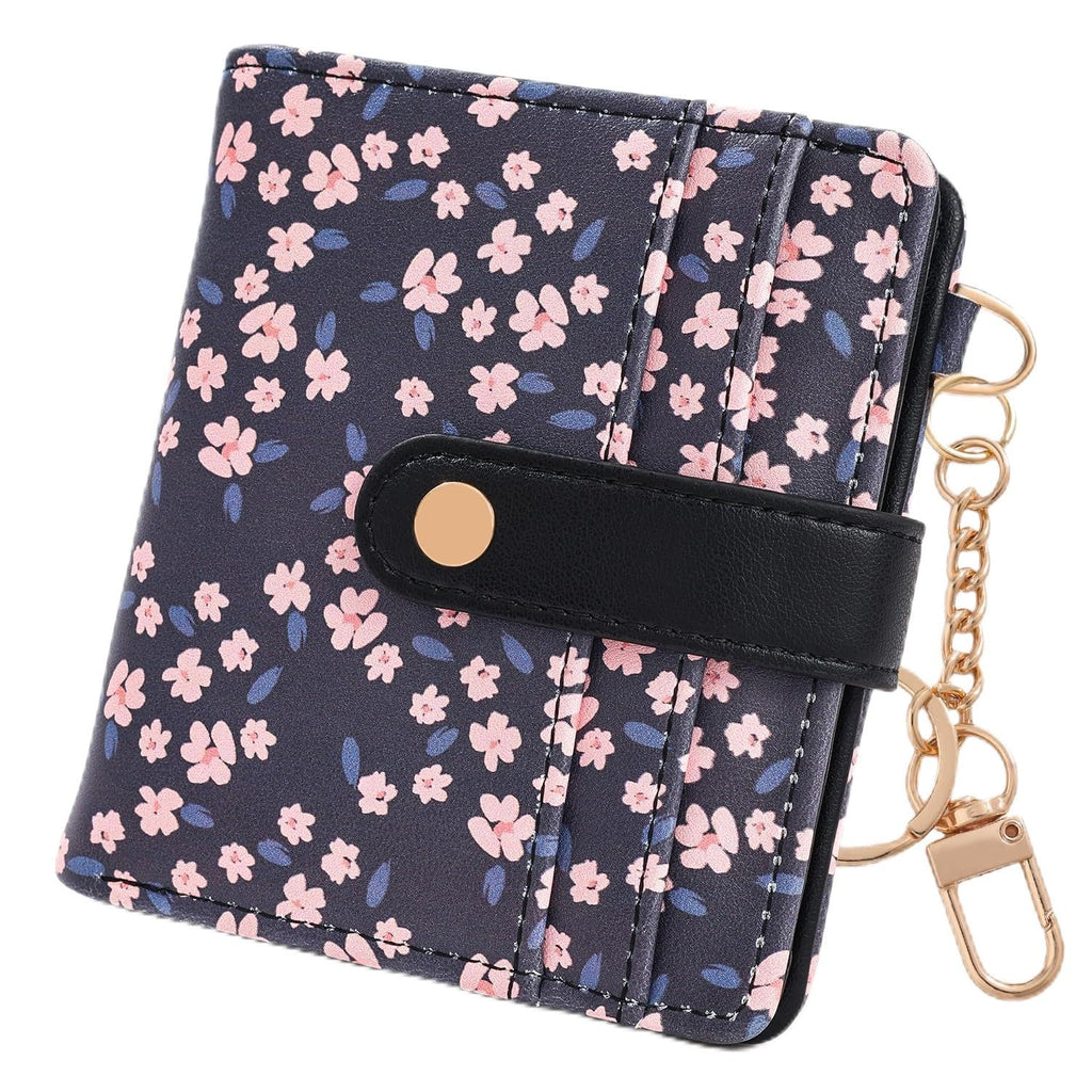 The Aurora Floral Shield: Premium RFID-Protected Leather Wallet