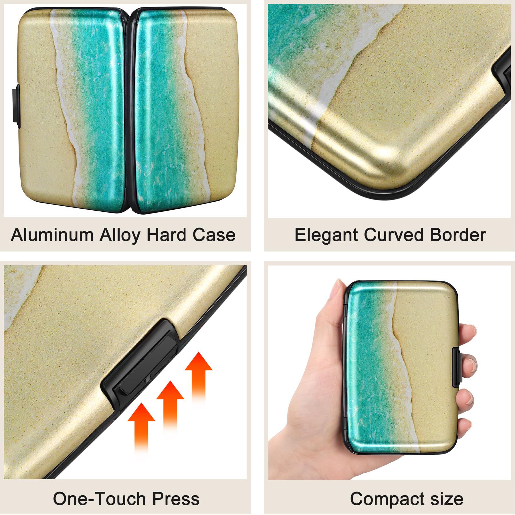 The Blossom Shield: RFID Aluminum Security Wallet