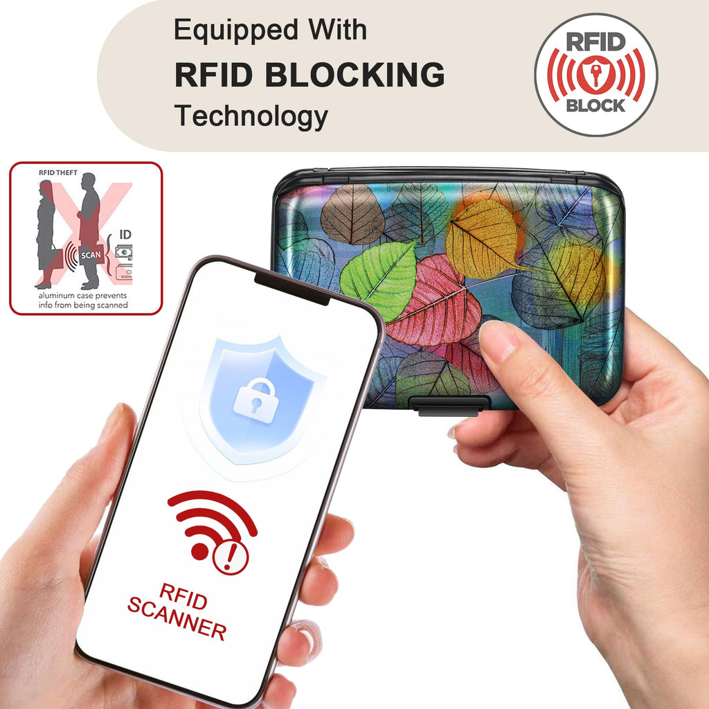 The Blossom Shield: RFID Aluminum Security Wallet