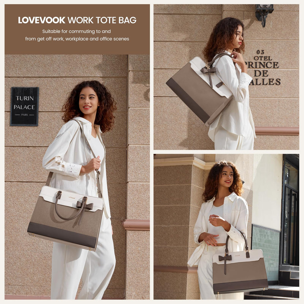 The Aura Executive Grand Tote – 15.6" Laptop & Travel Companion