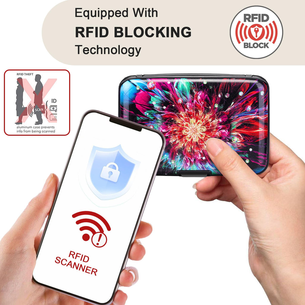 The Blossom Shield: RFID Aluminum Security Wallet
