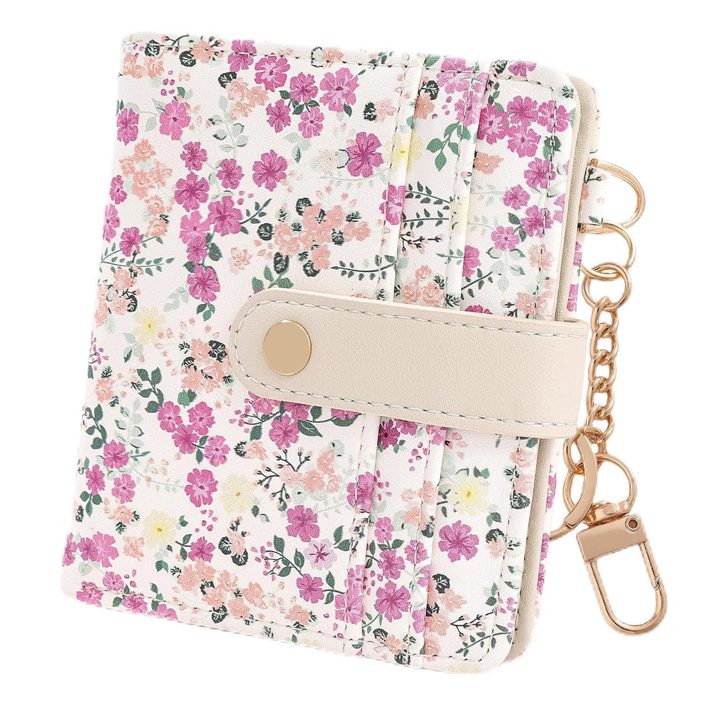 The Aurora Floral Shield: Premium RFID-Protected Leather Wallet