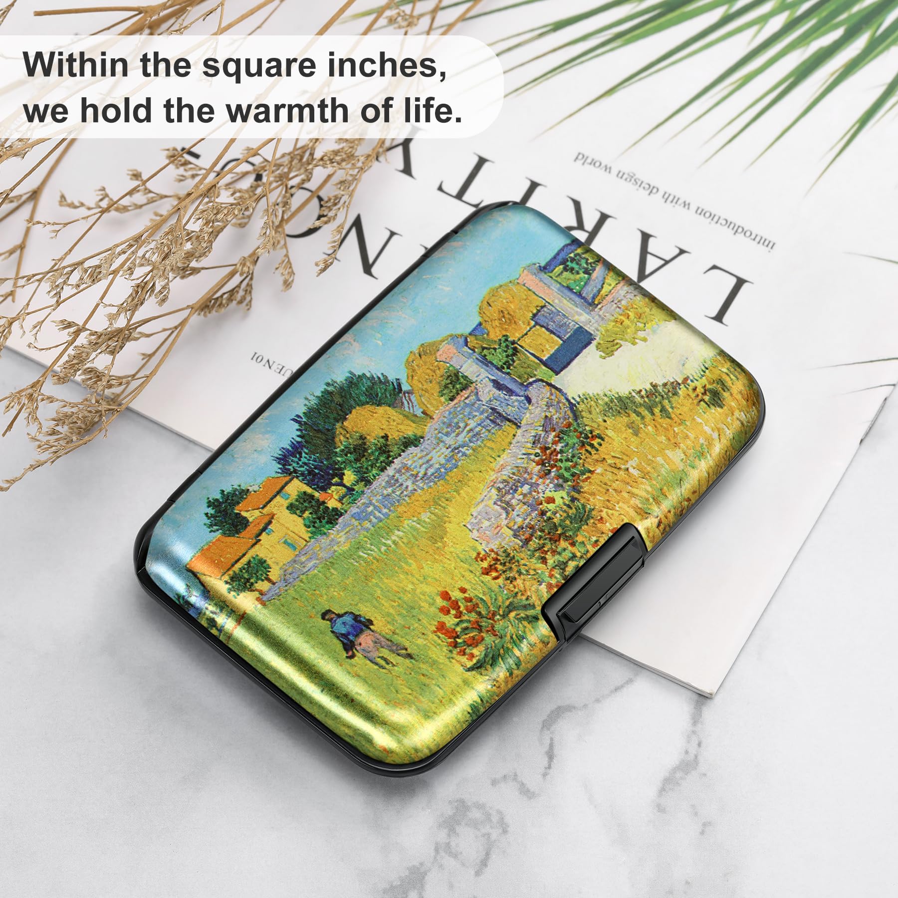The Blossom Shield: RFID Aluminum Security Wallet