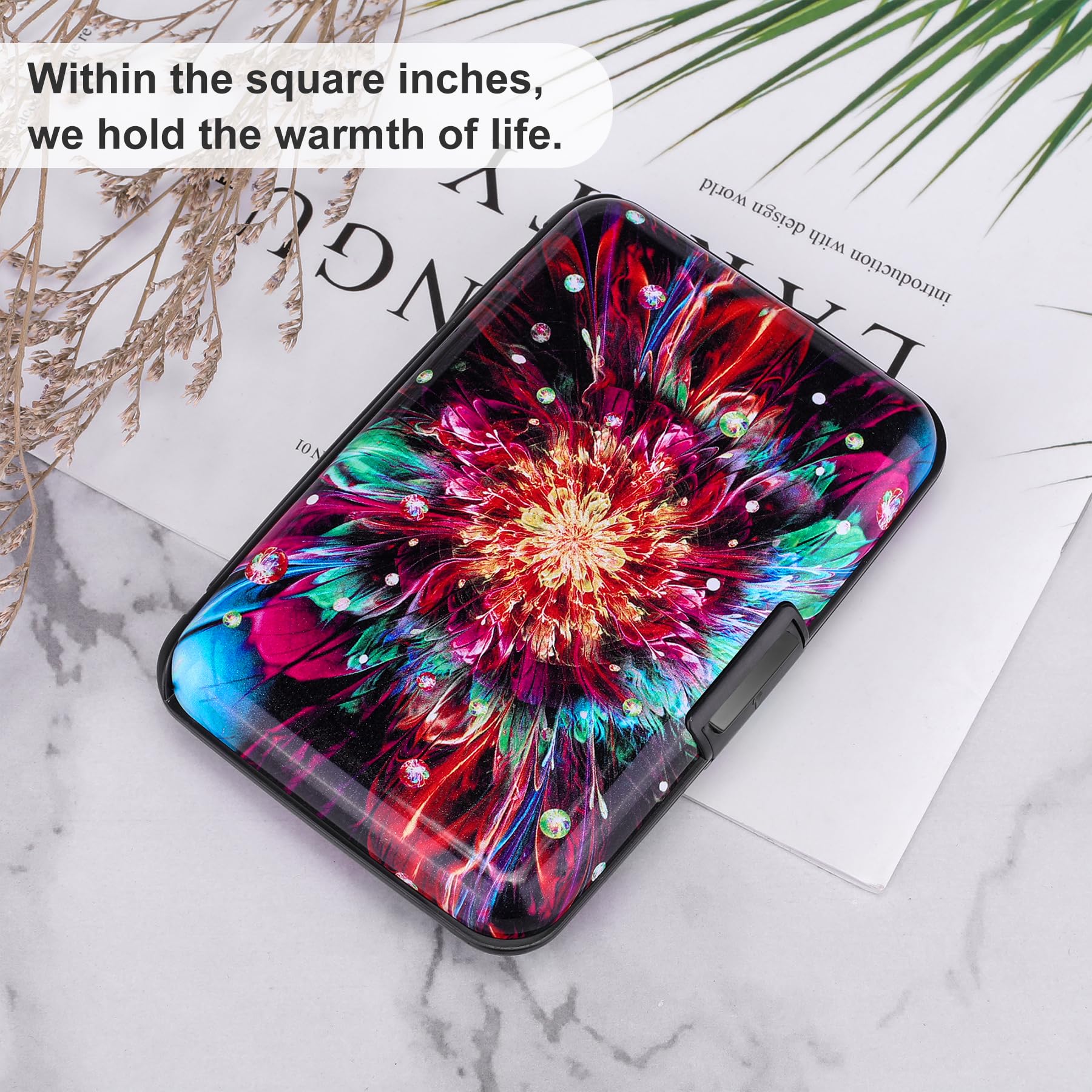 The Blossom Shield: RFID Aluminum Security Wallet