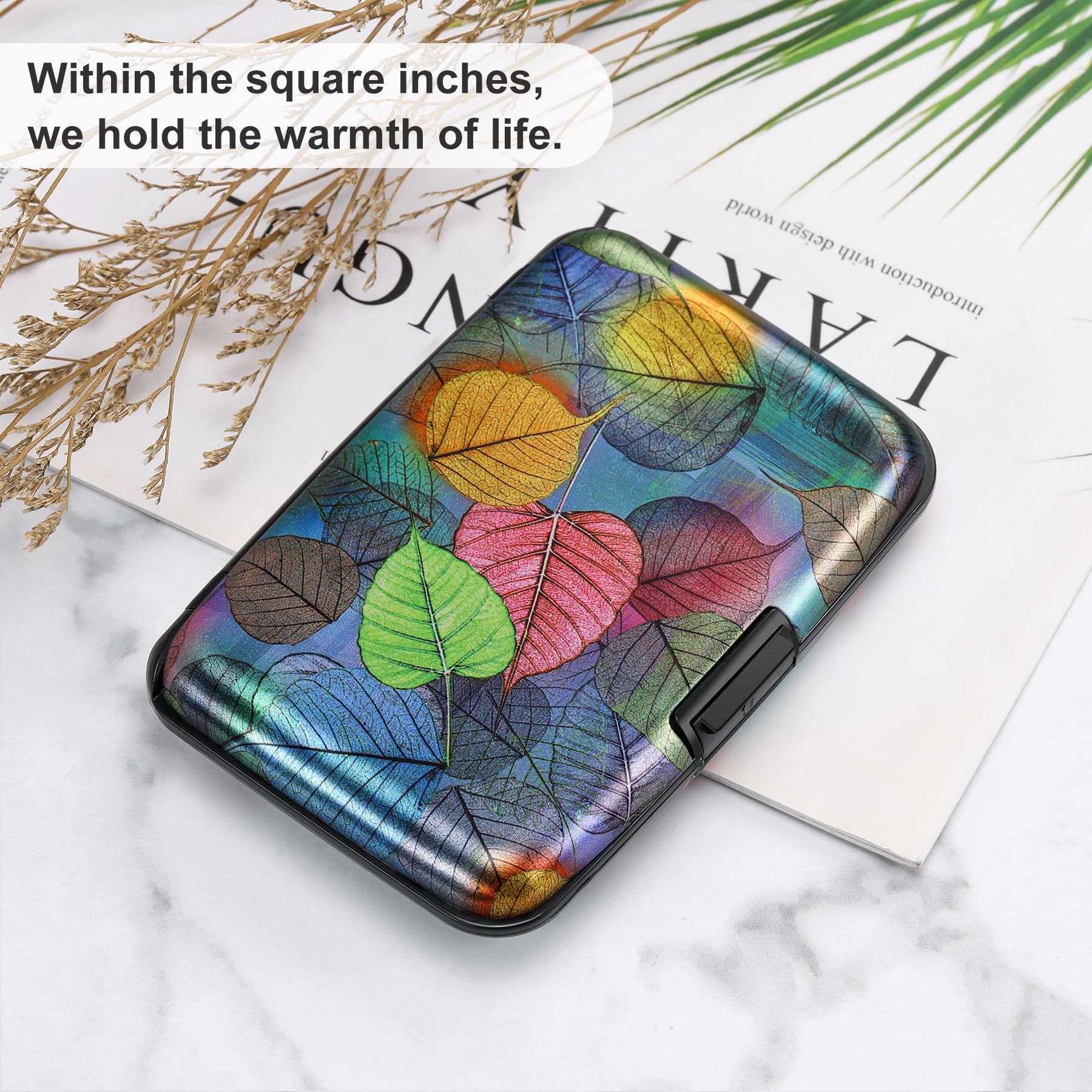 The Blossom Shield: RFID Aluminum Security Wallet