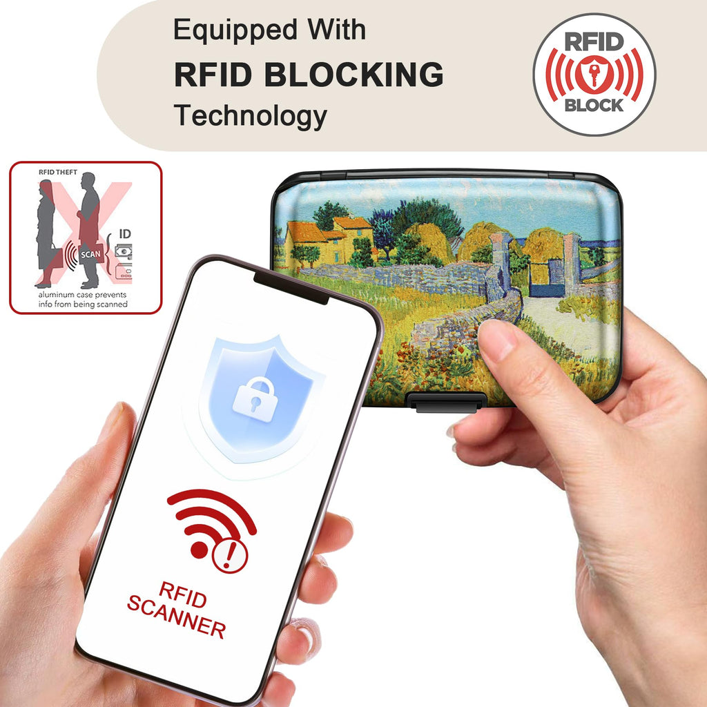 The Blossom Shield: RFID Aluminum Security Wallet