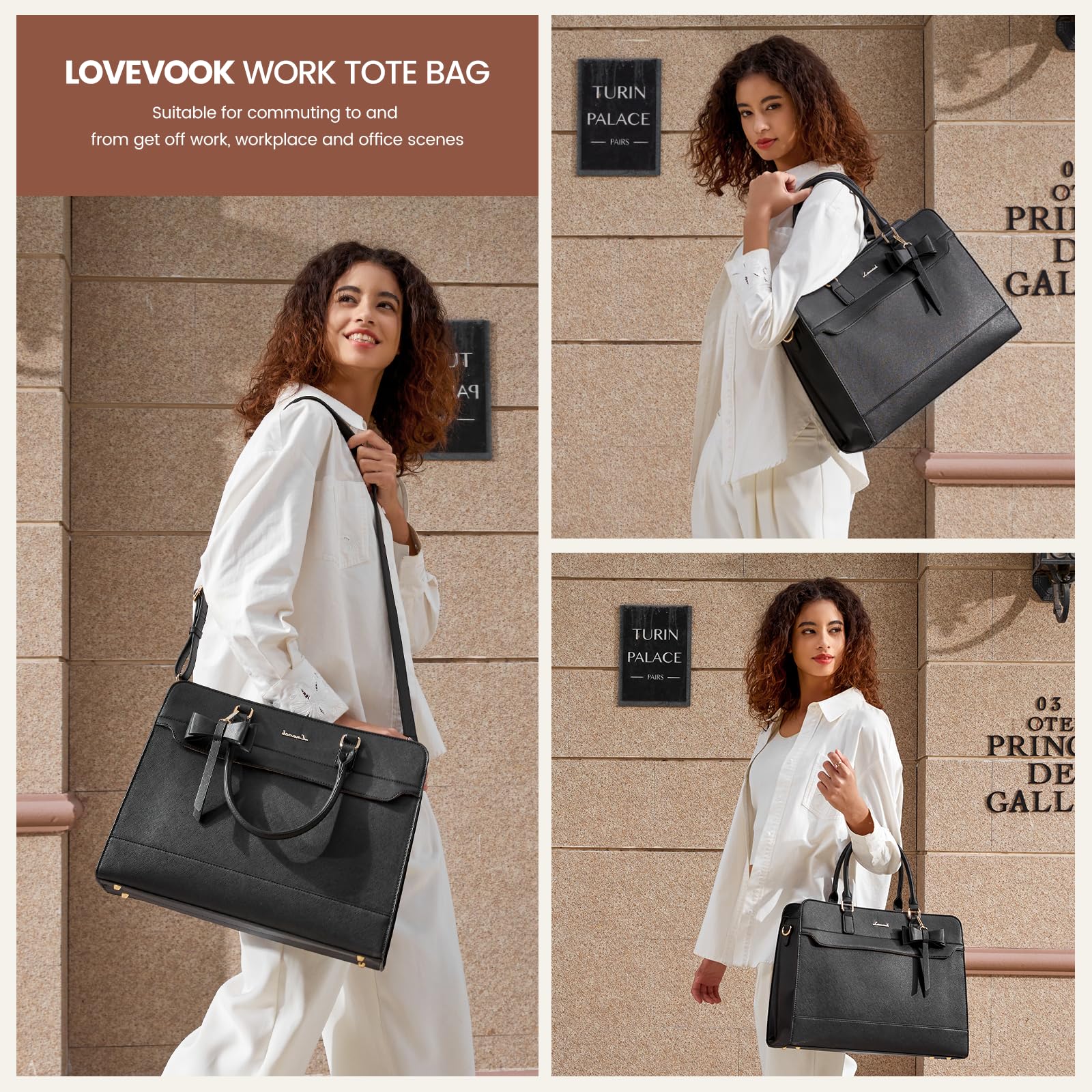 The Aura Executive Grand Tote – 15.6" Laptop & Travel Companion