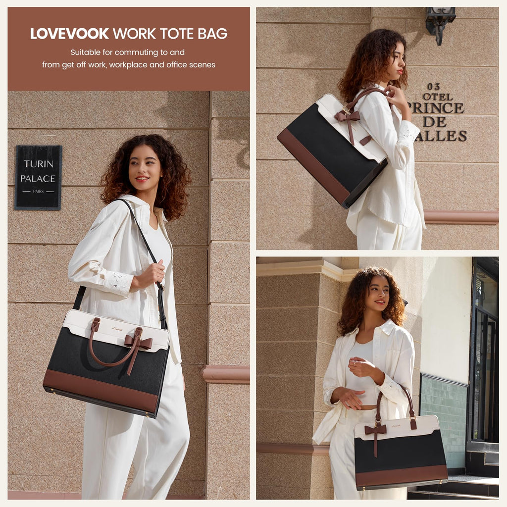 The Aura Executive Grand Tote – 15.6" Laptop & Travel Companion