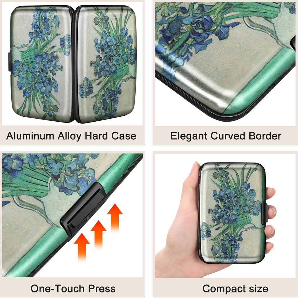 The Blossom Shield: RFID Aluminum Security Wallet