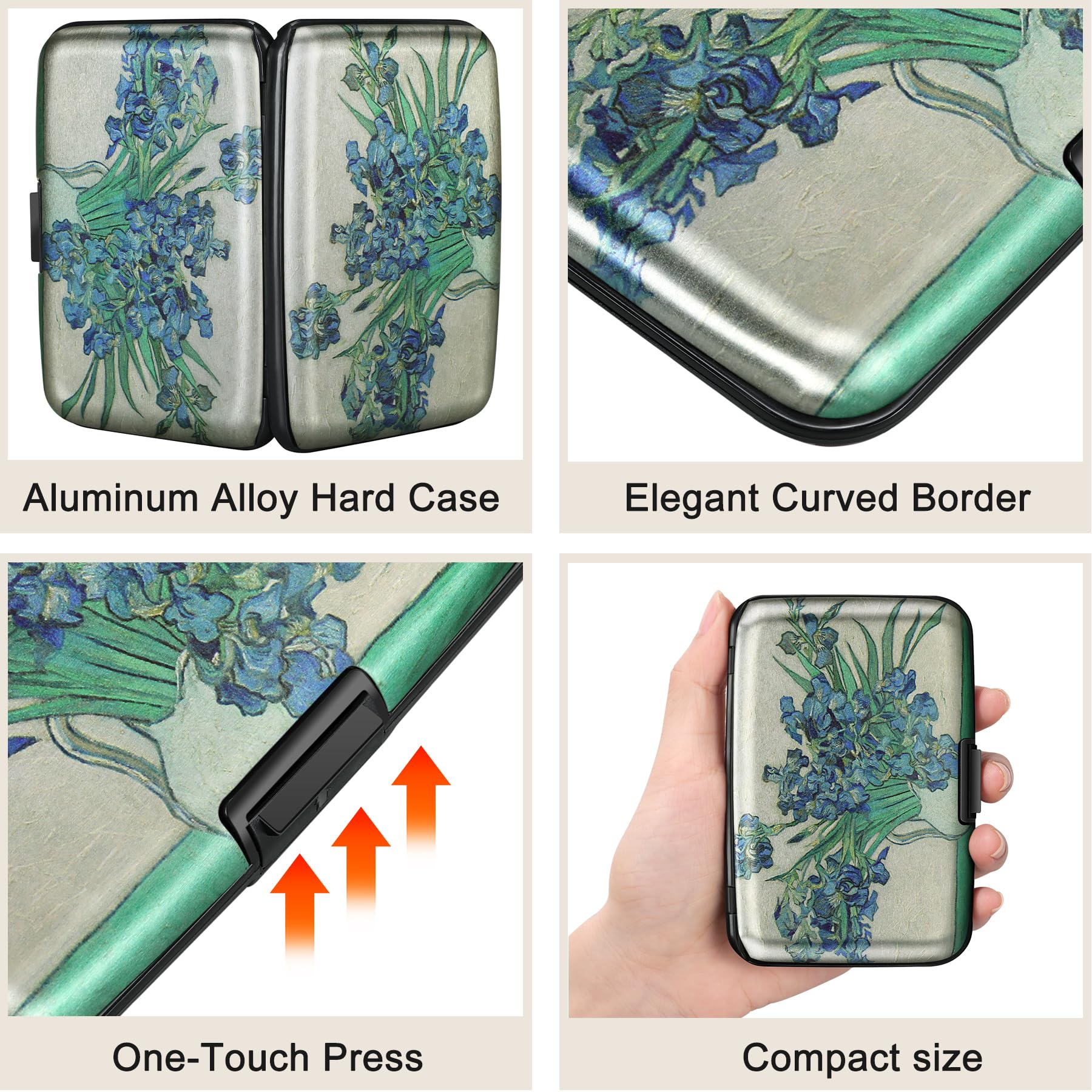 The Blossom Shield: RFID Aluminum Security Wallet