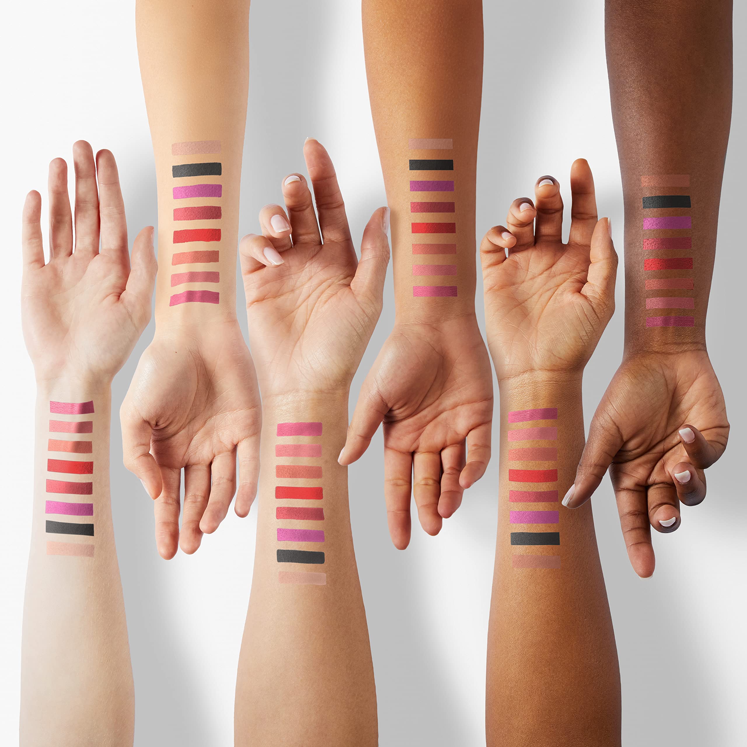The Aurora Lip Collection by QiBest: 8-Piece Matte & Plumping Set