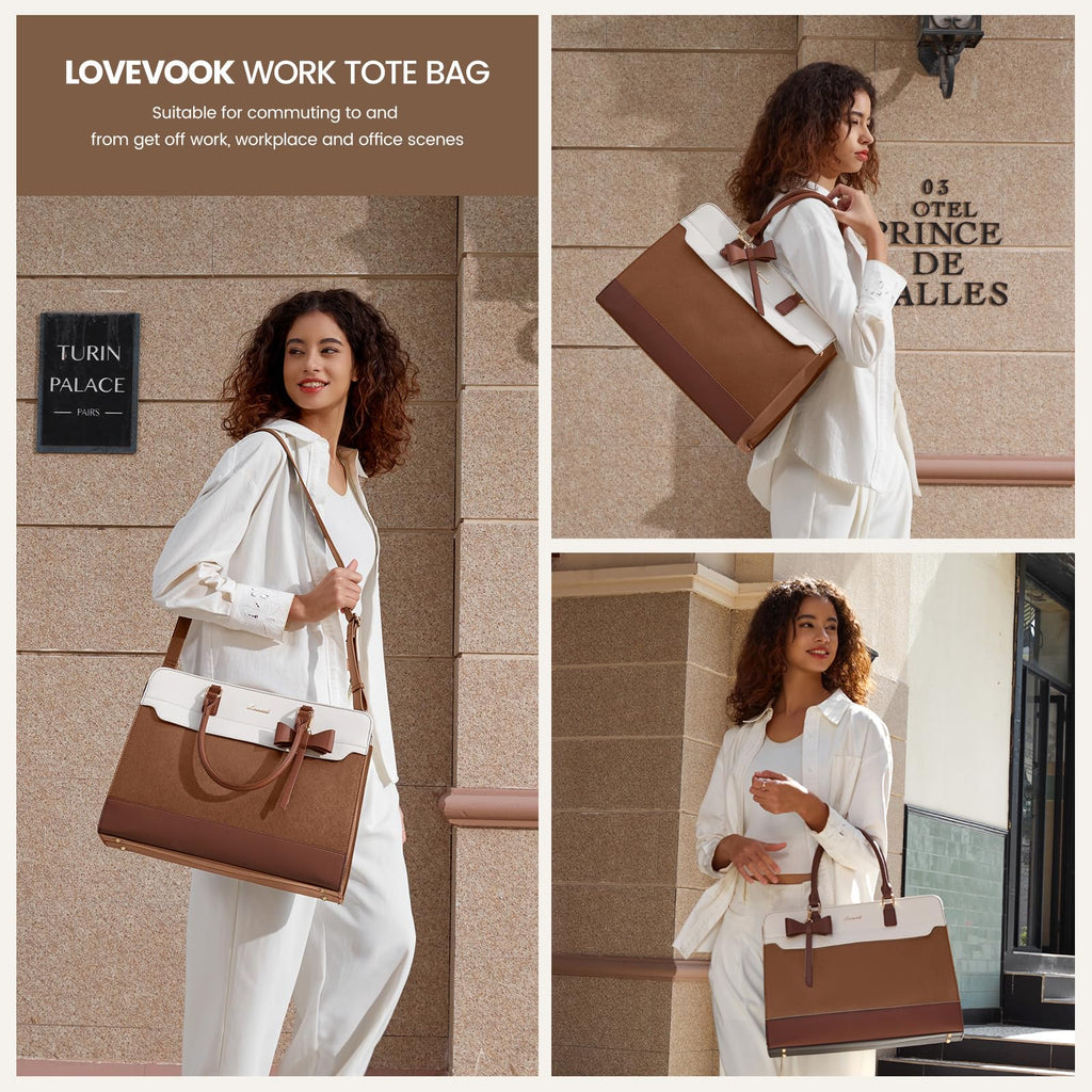 The Aura Executive Grand Tote – 15.6" Laptop & Travel Companion