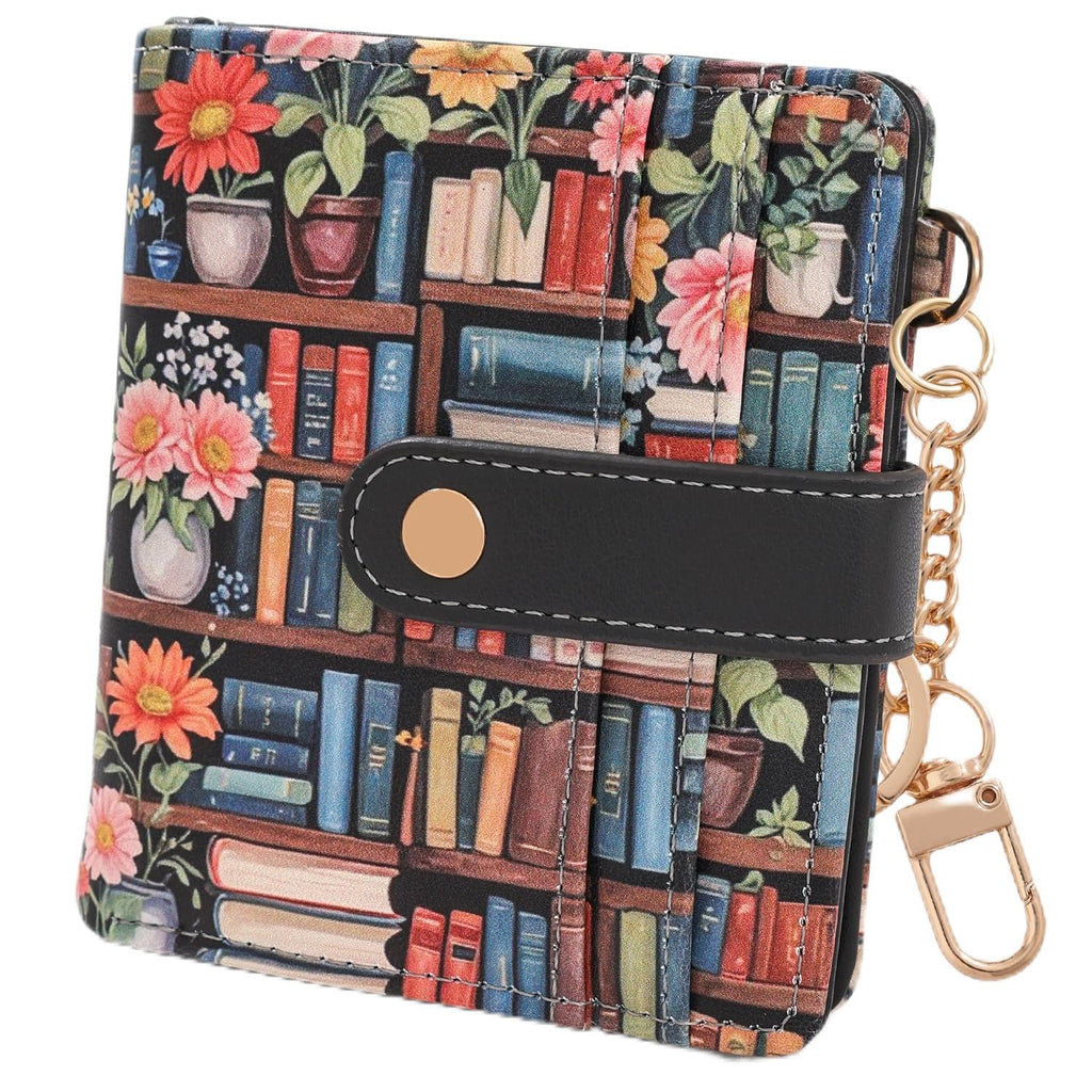 The Aurora Floral Shield: Premium RFID-Protected Leather Wallet