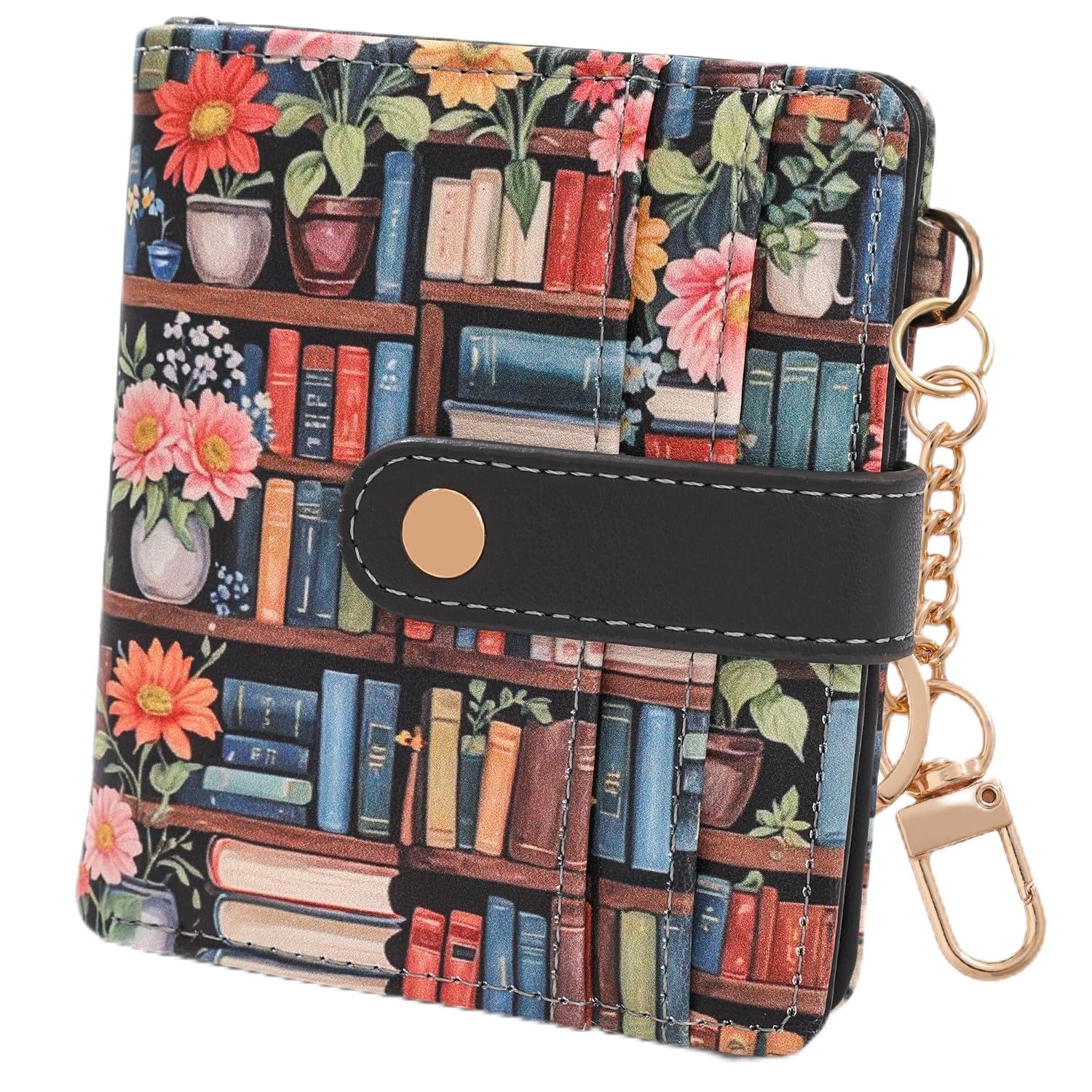 The Aurora Floral Shield: Premium RFID-Protected Leather Wallet