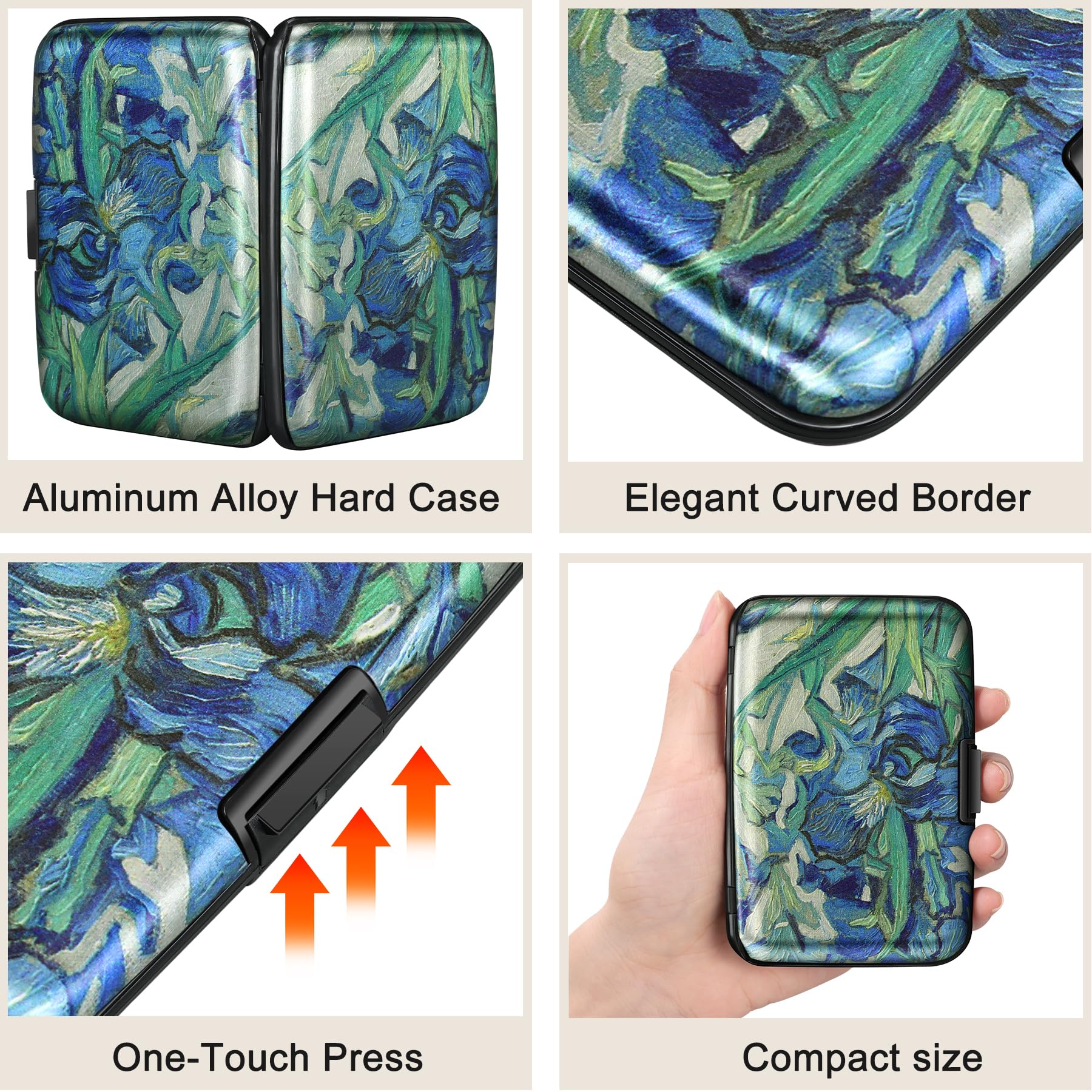 The Blossom Shield: RFID Aluminum Security Wallet
