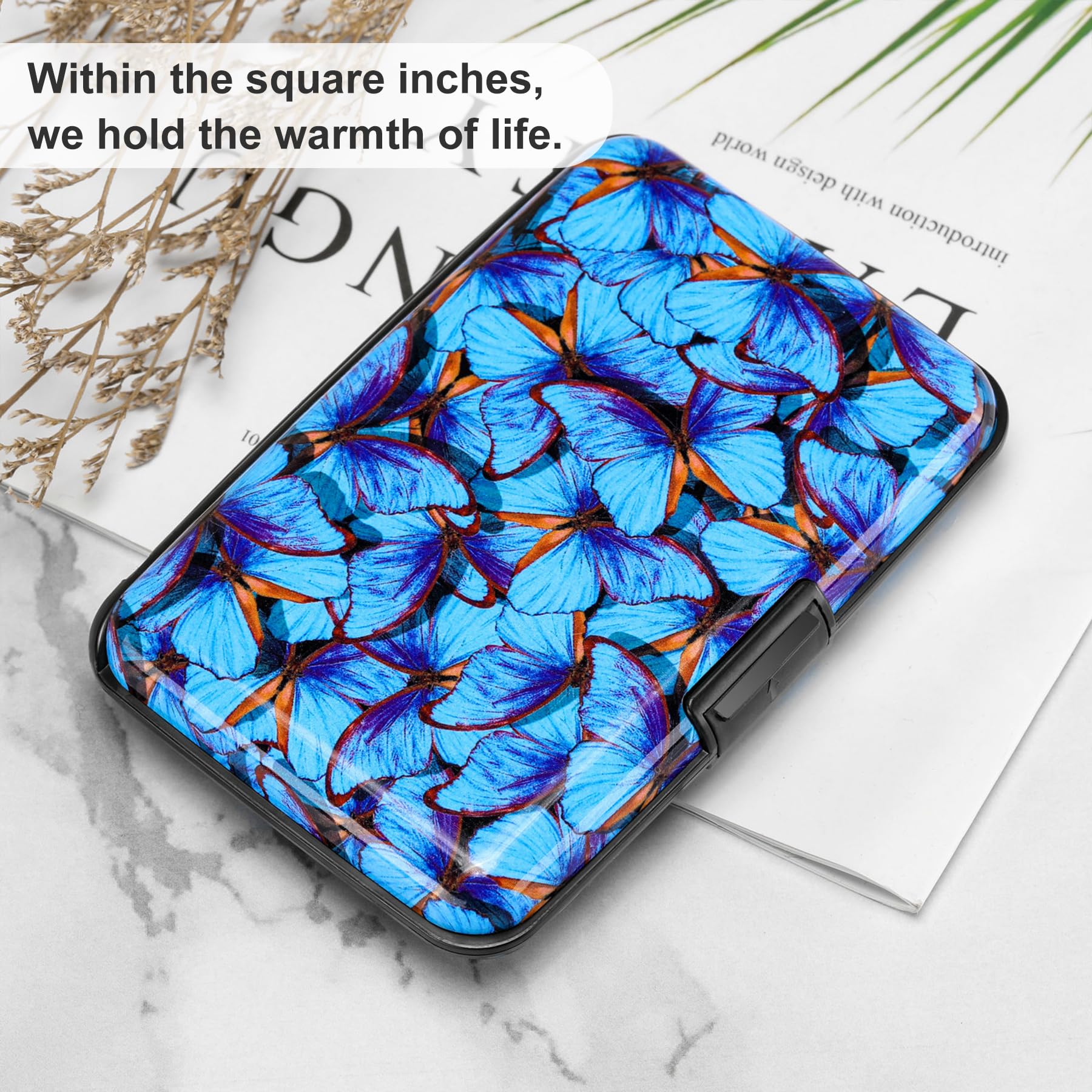 The Blossom Shield: RFID Aluminum Security Wallet
