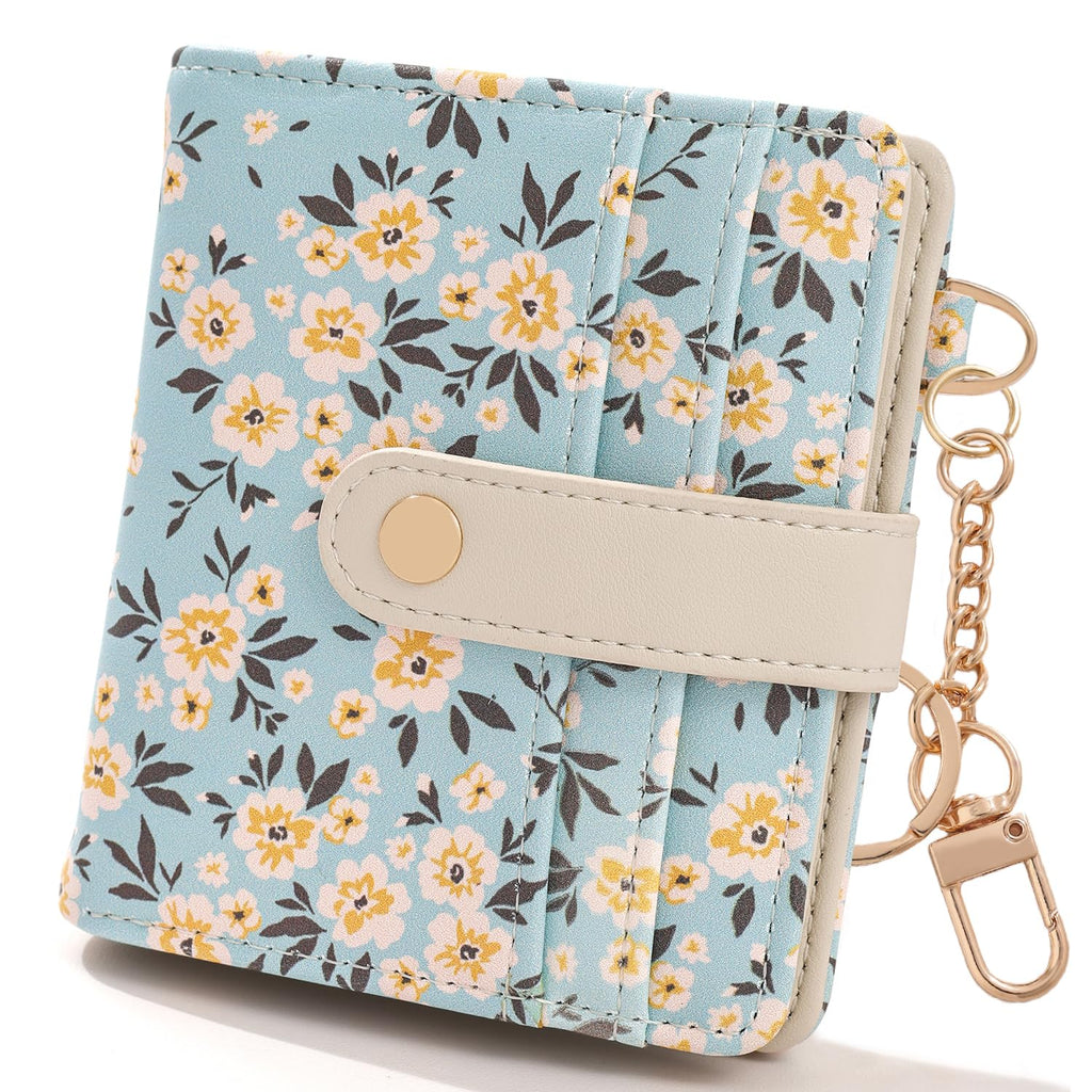 The Aurora Floral Shield: Premium RFID-Protected Leather Wallet