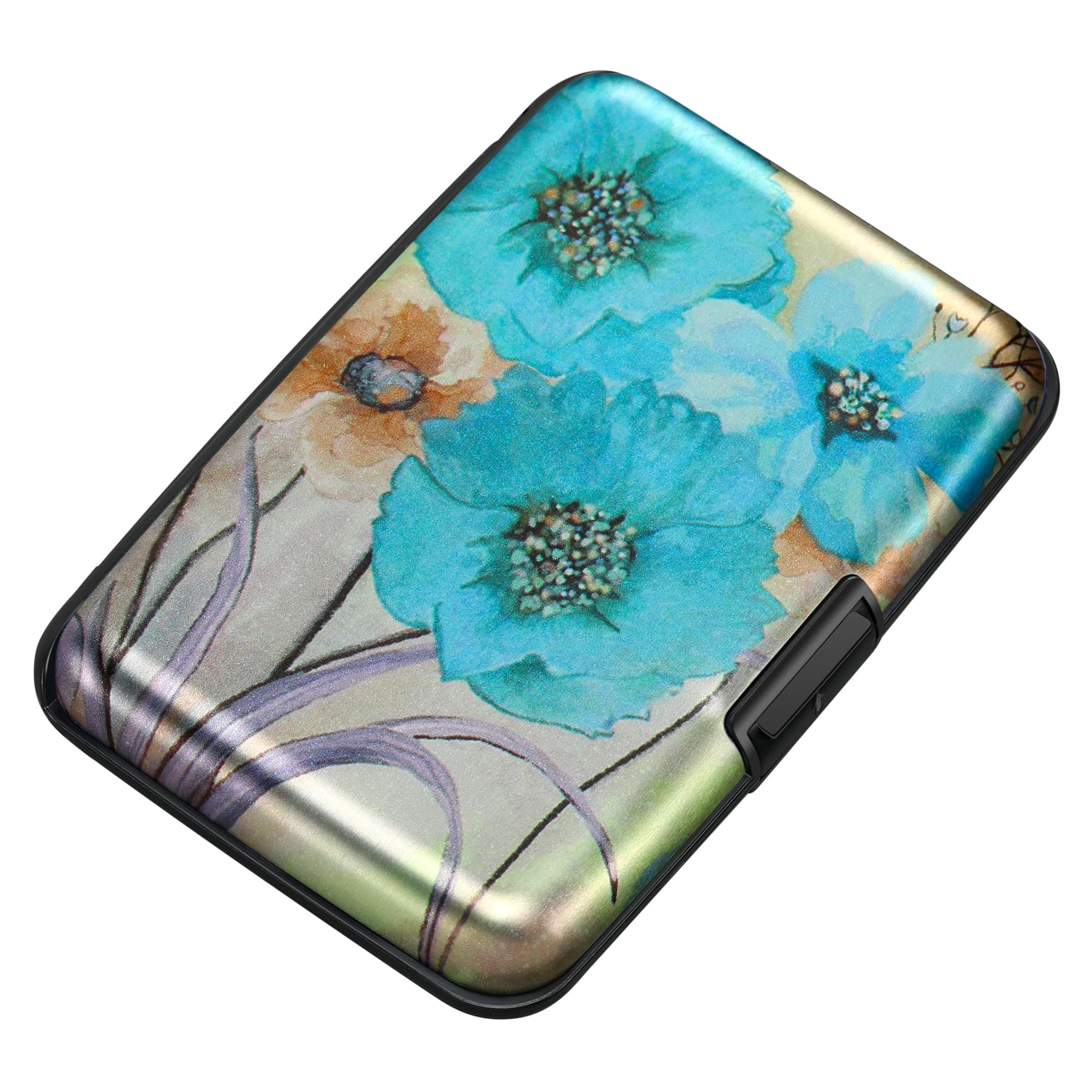 The Blossom Shield: RFID Aluminum Security Wallet
