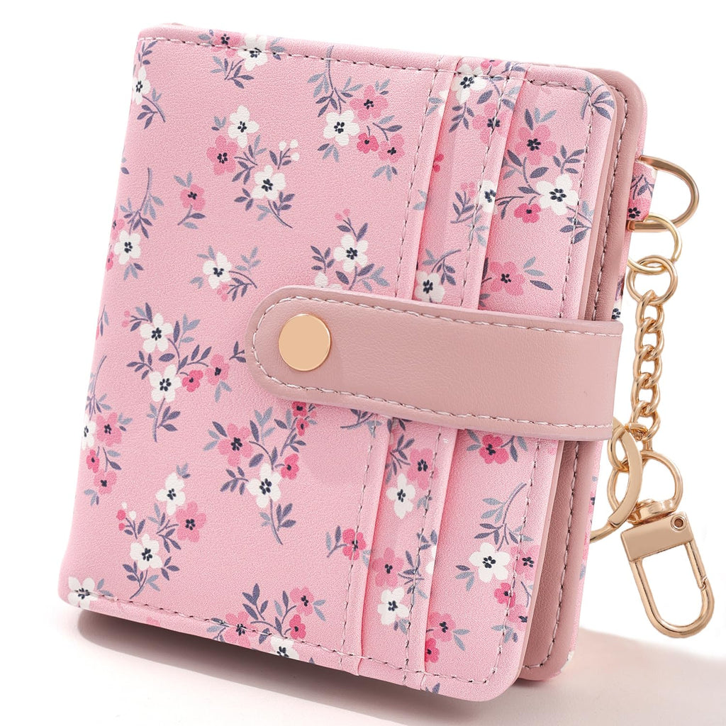 The Aurora Floral Shield: Premium RFID-Protected Leather Wallet