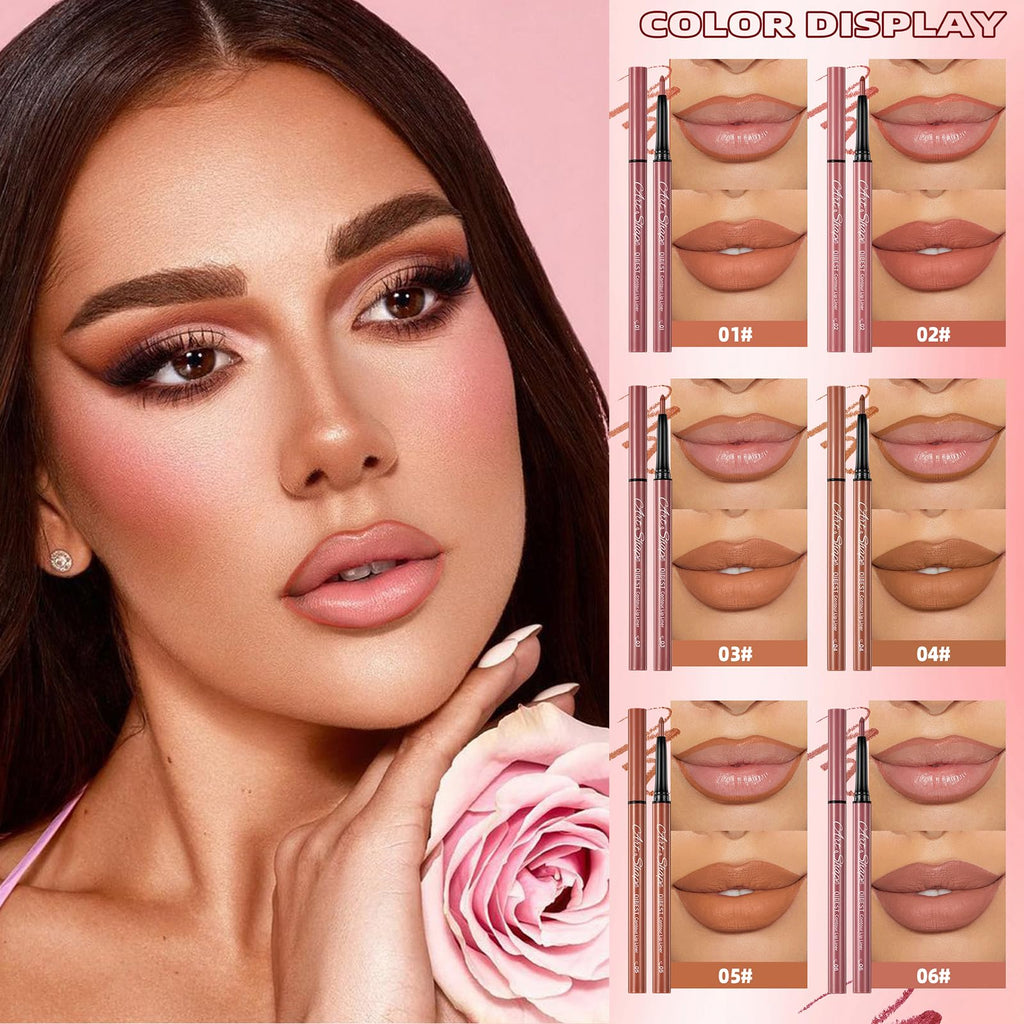 The Aurora Lip Collection by QiBest: 8-Piece Matte & Plumping Set