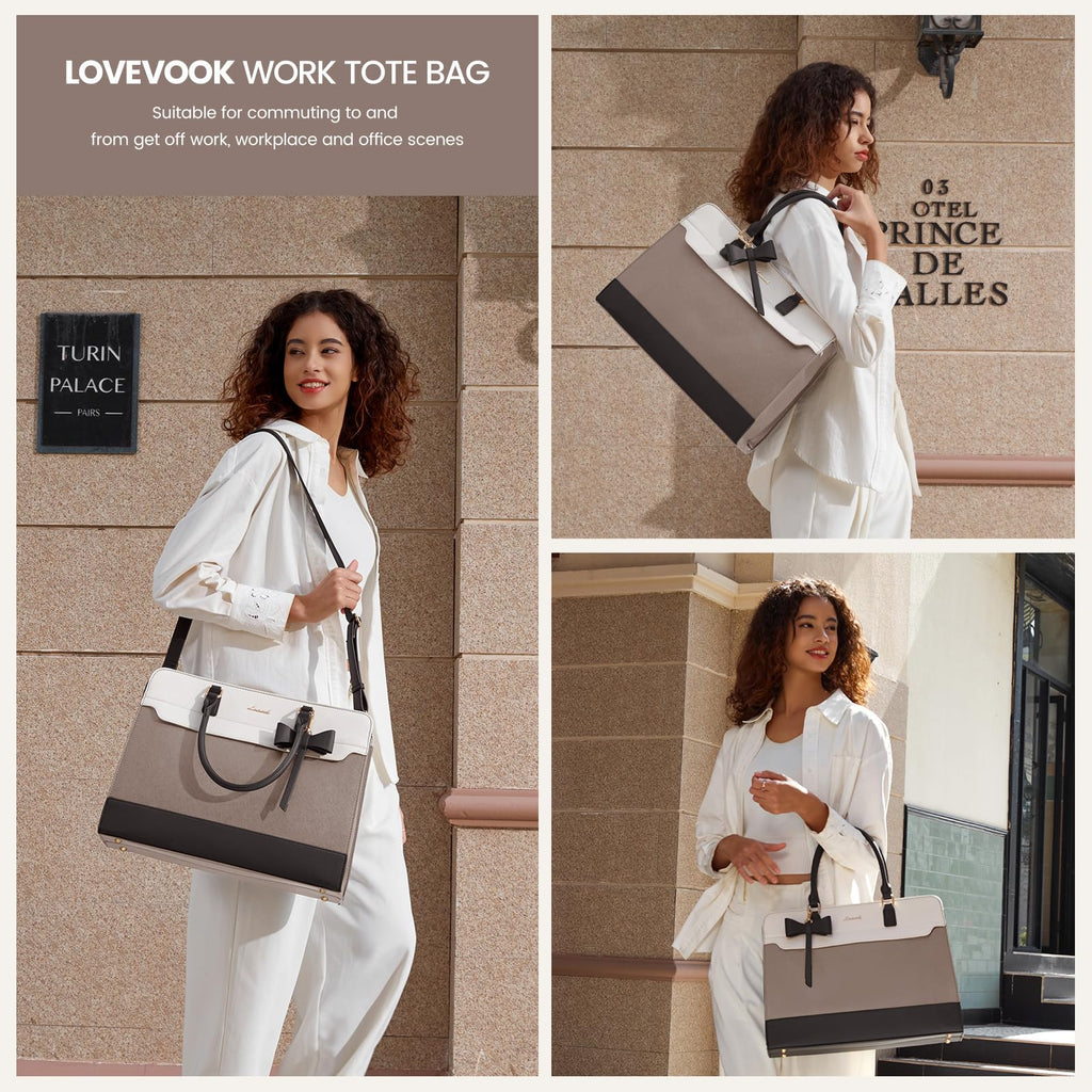 The Aura Executive Grand Tote – 15.6" Laptop & Travel Companion