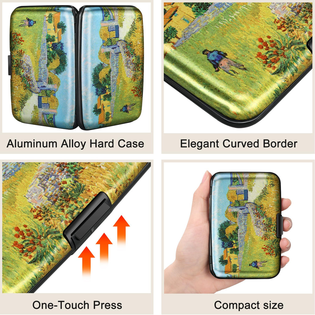 The Blossom Shield: RFID Aluminum Security Wallet