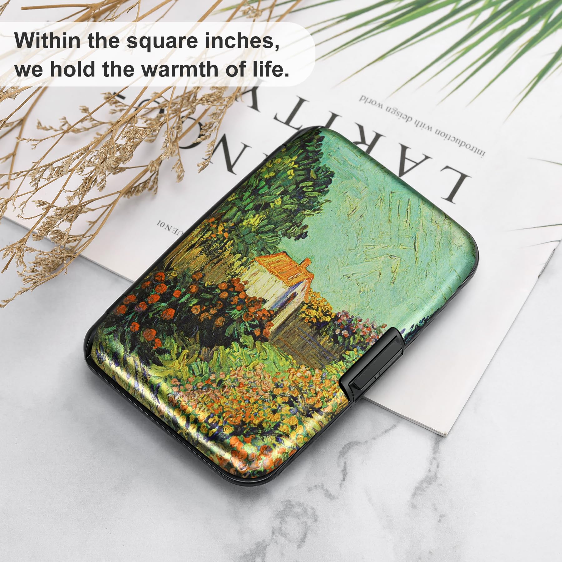 The Blossom Shield: RFID Aluminum Security Wallet