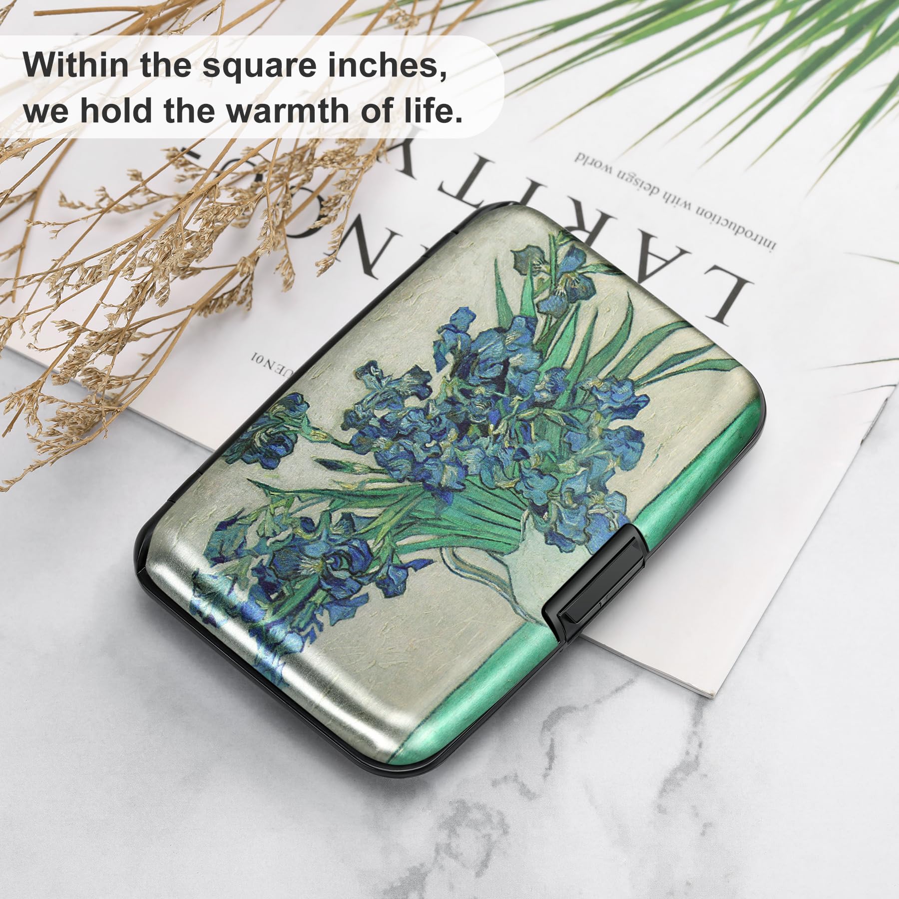 The Blossom Shield: RFID Aluminum Security Wallet