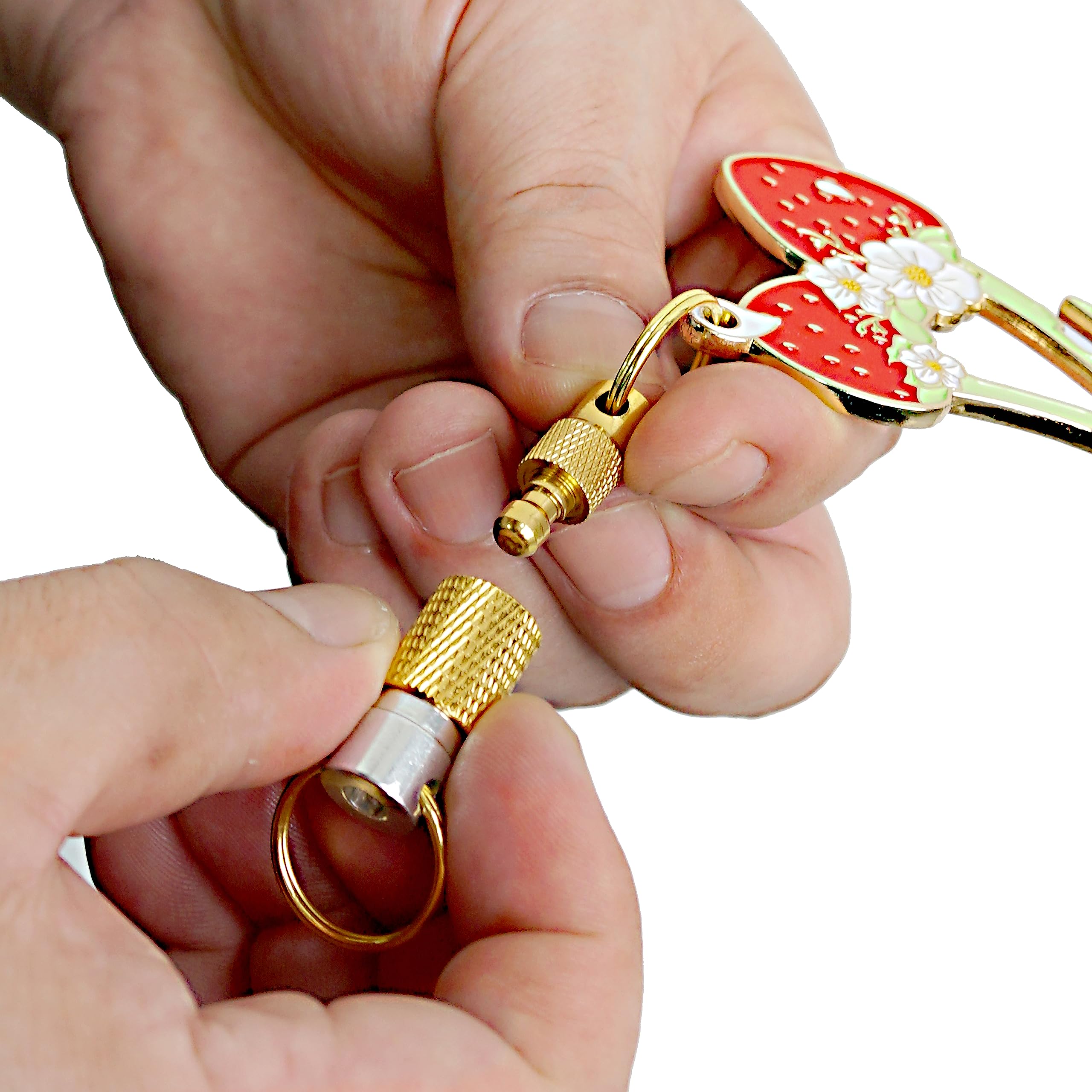 The Sweet Sentry – Strawberry Artifact Keychain Charm