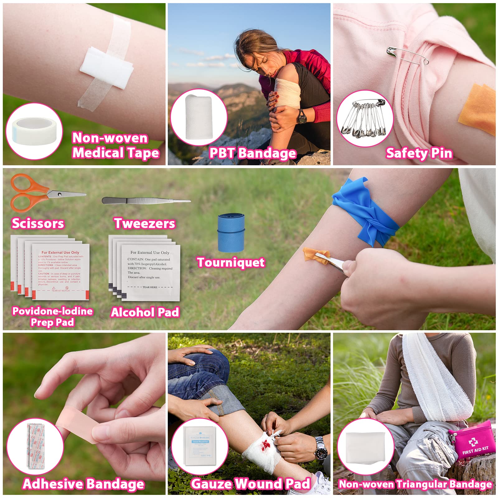 The Aura Adventure 65-Piece Survival & First Aid Kit