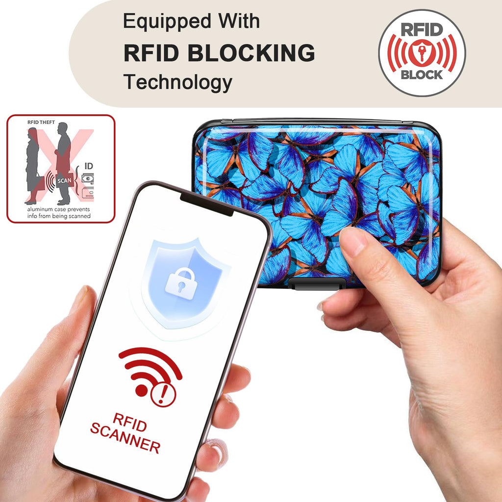 The Blossom Shield: RFID Aluminum Security Wallet