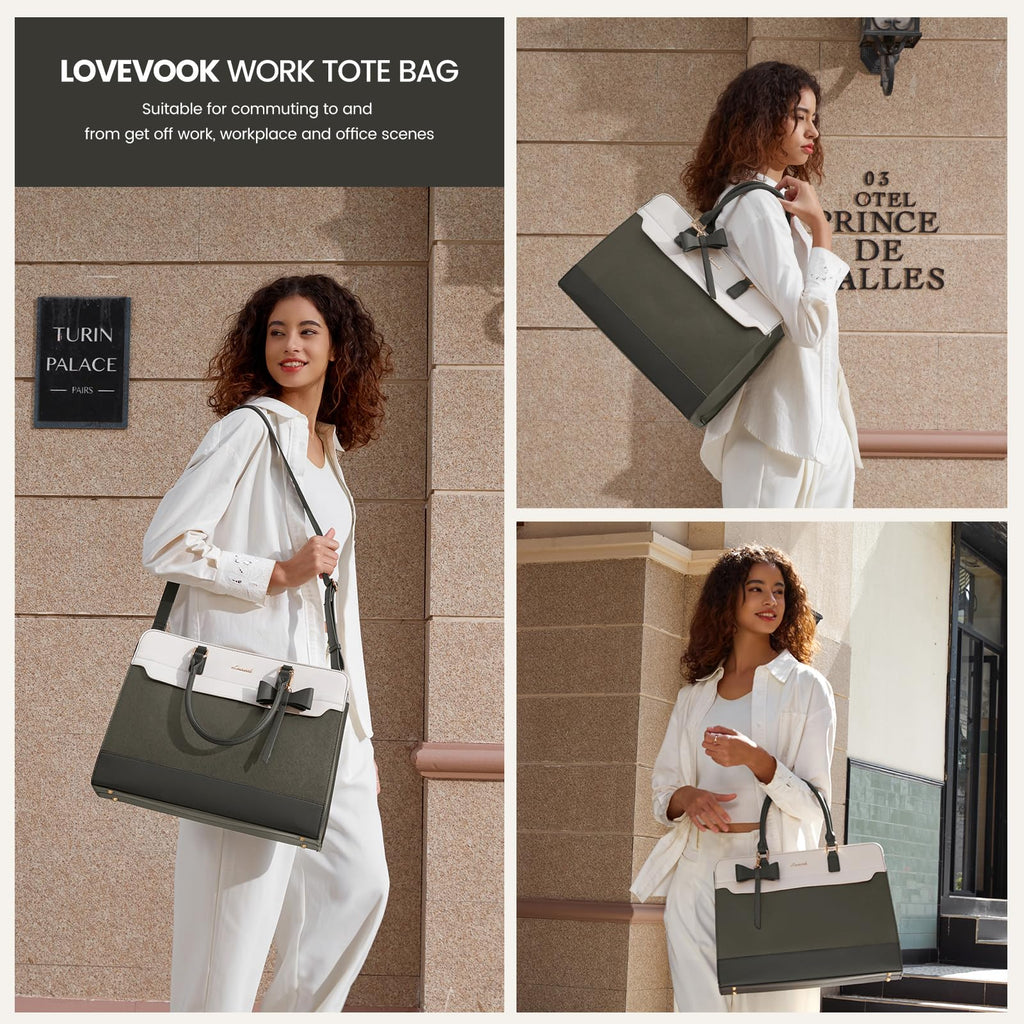 The Aura Executive Grand Tote – 15.6" Laptop & Travel Companion