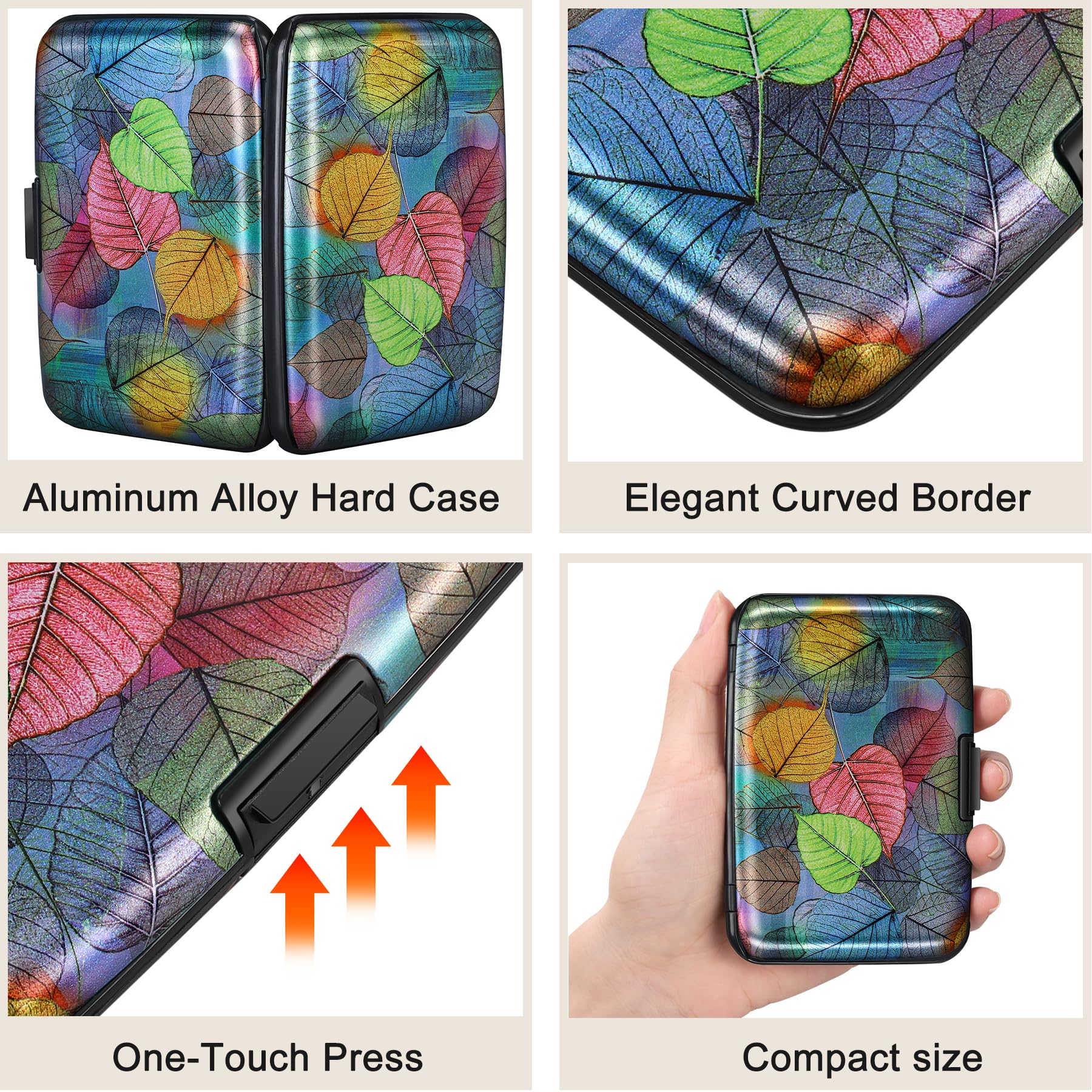 The Blossom Shield: RFID Aluminum Security Wallet