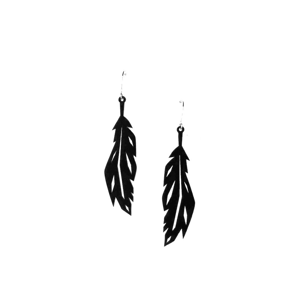 Feather Silicone Earrings – An Amulet of Strength by Sara Tuuli