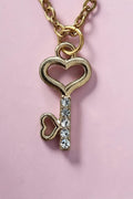 Eternal Love Heart Key Necklace