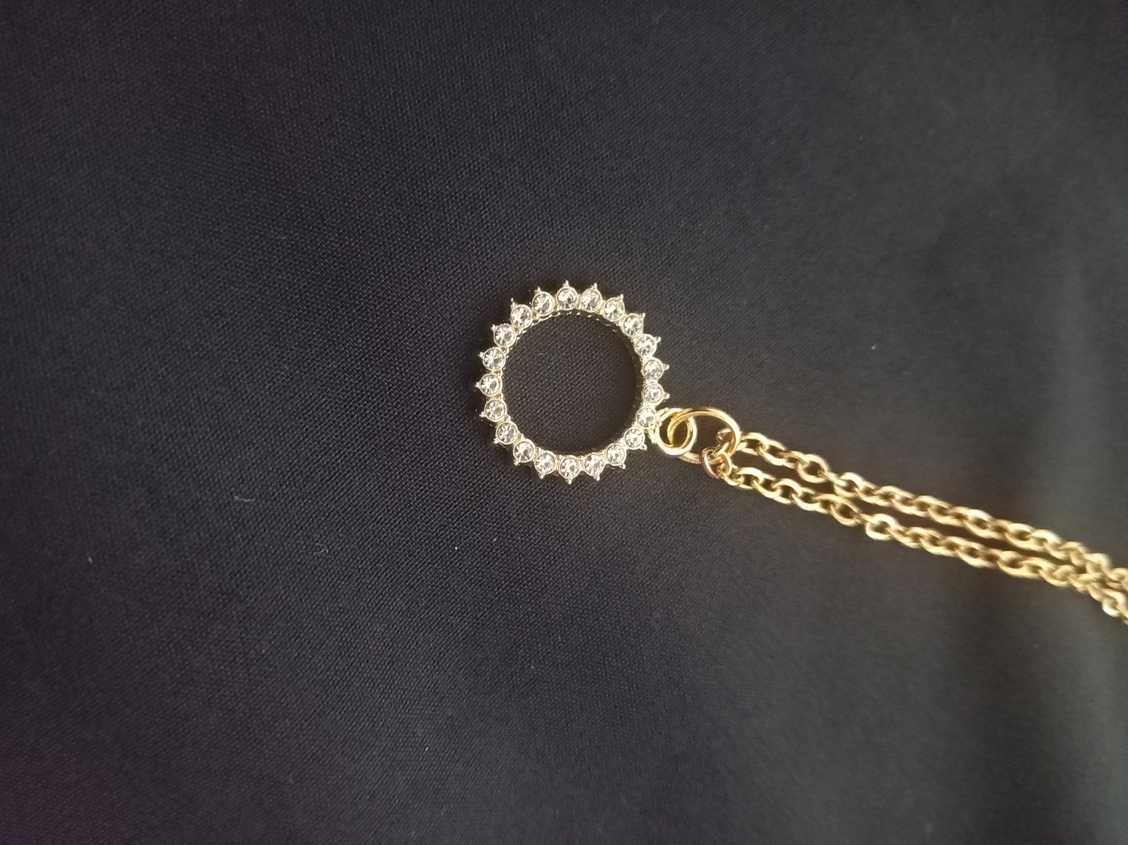Radiant Halo Circle Necklace