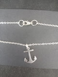 Stainless Steel Anchor Necklace - Silver Nautical Pendant