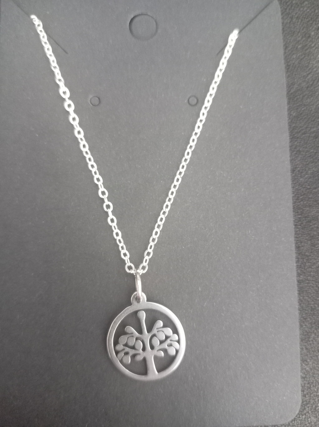 Stainless Steel Tree of Life Necklace - Symbolic Tree Pendant
