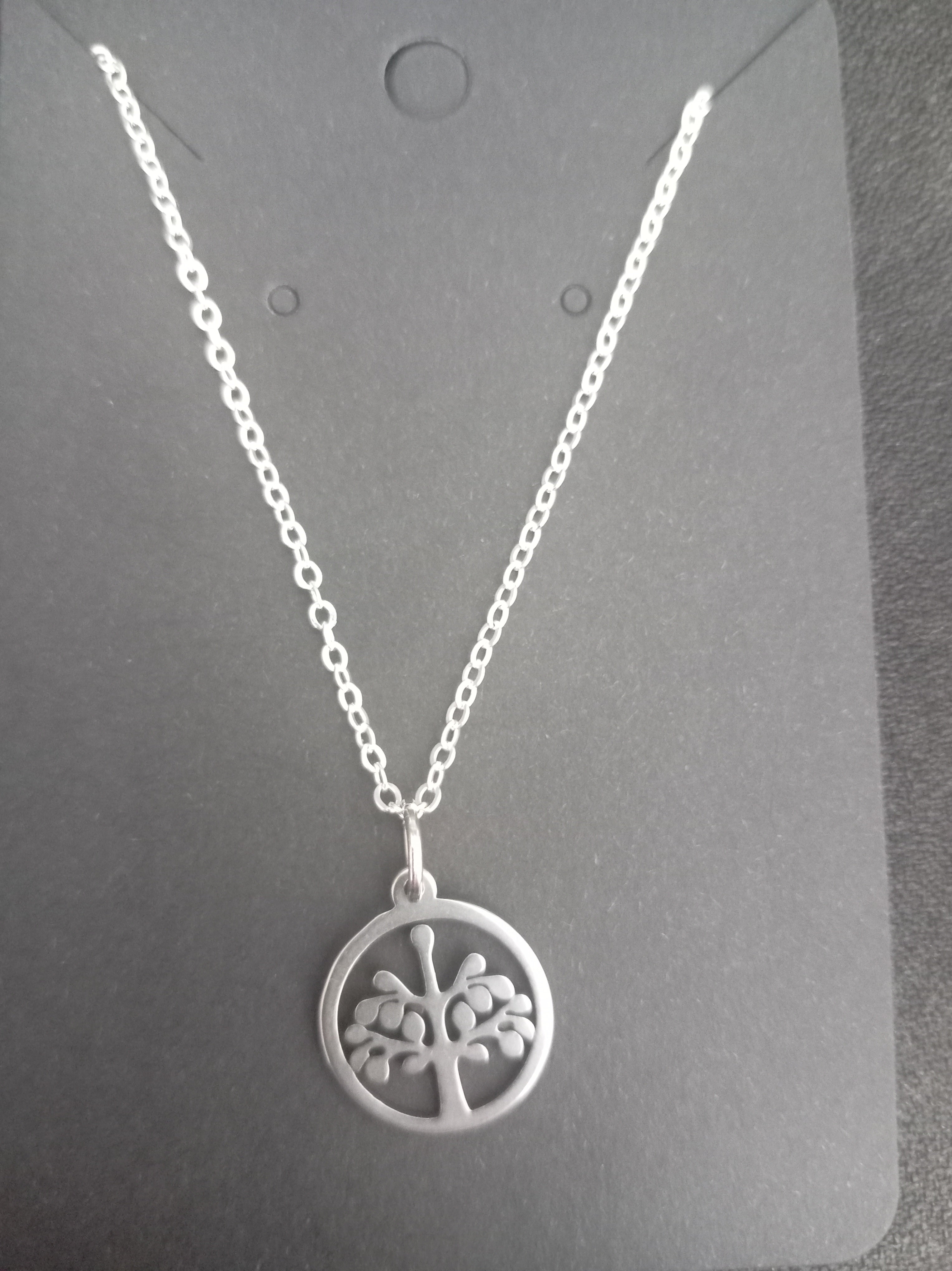 Stainless Steel Tree of Life Necklace - Symbolic Tree Pendant