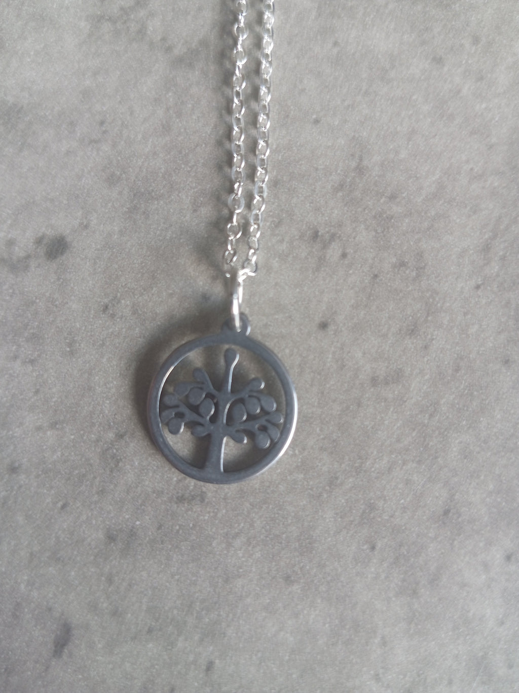 Stainless Steel Tree of Life Necklace - Symbolic Tree Pendant