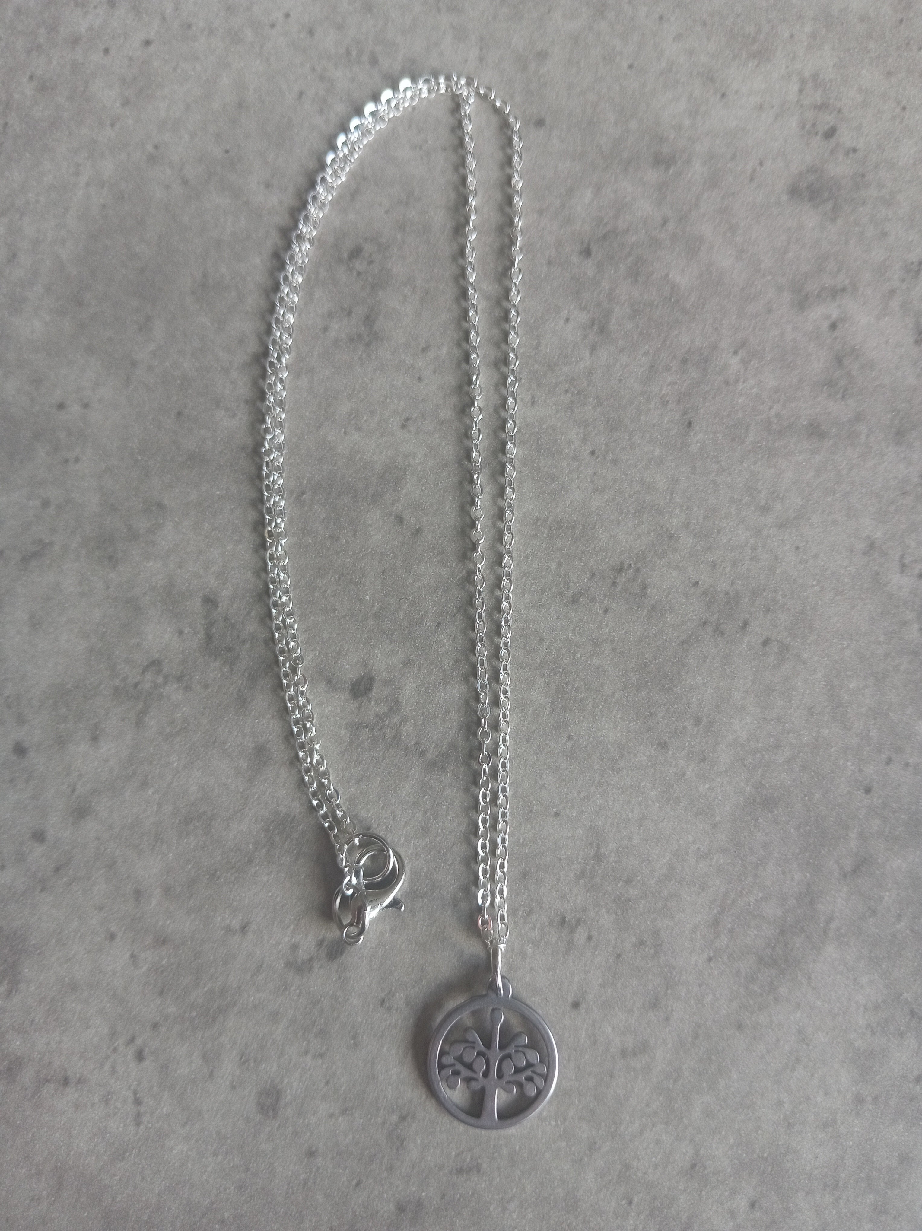 Stainless Steel Tree of Life Necklace - Symbolic Tree Pendant