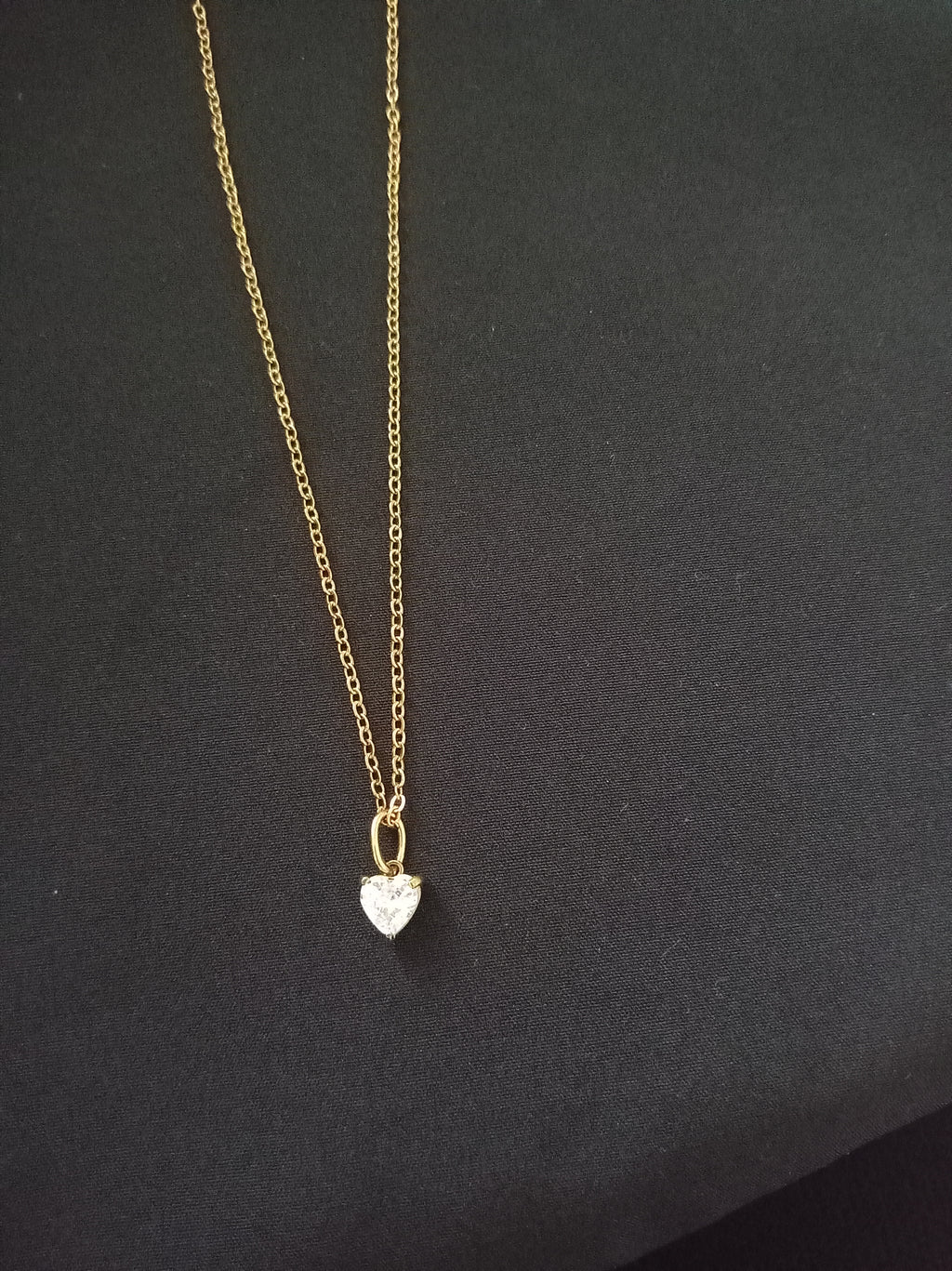 Shimmering Crystal Heart Pendant
