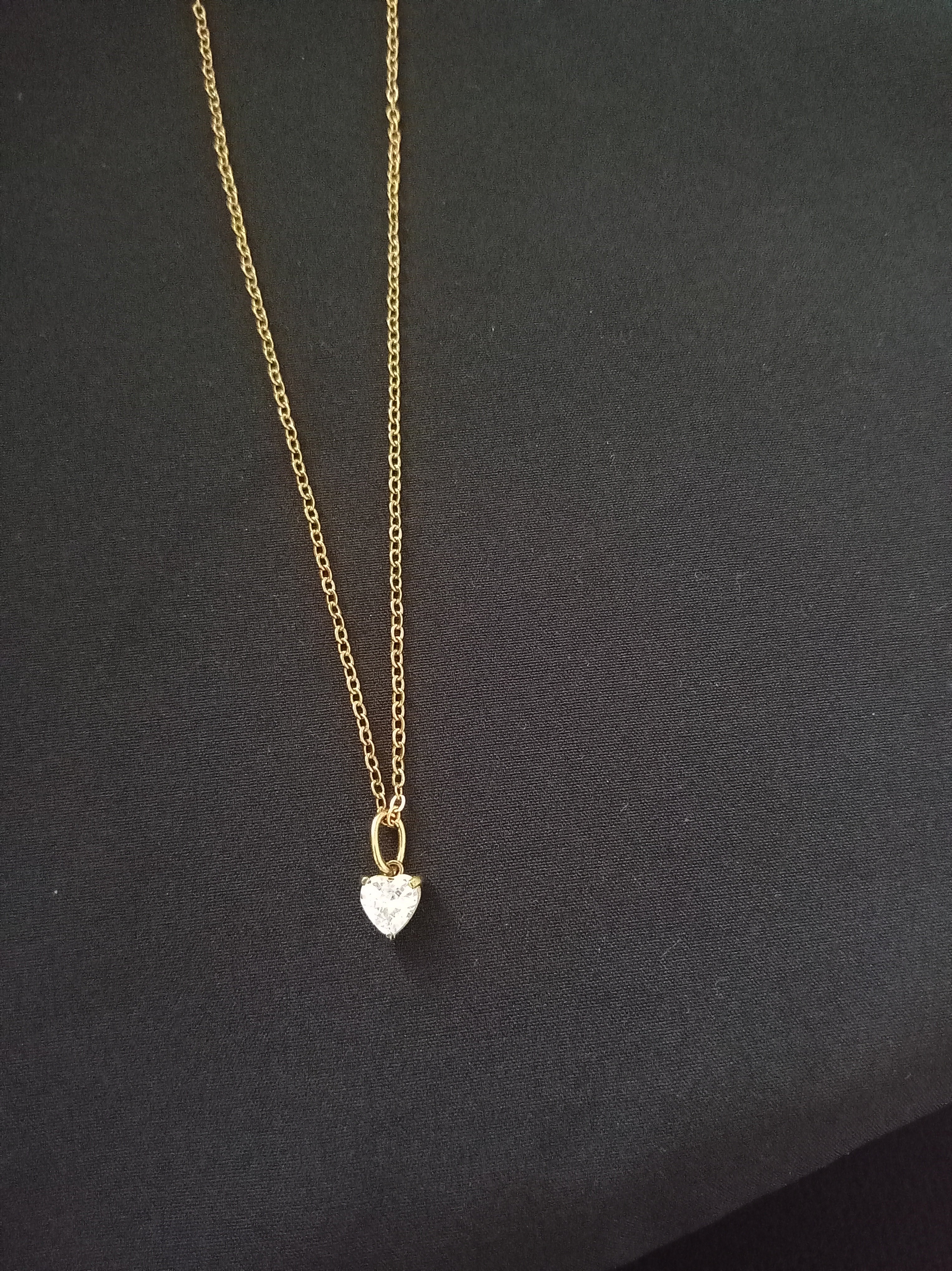 Shimmering Crystal Heart Pendant
