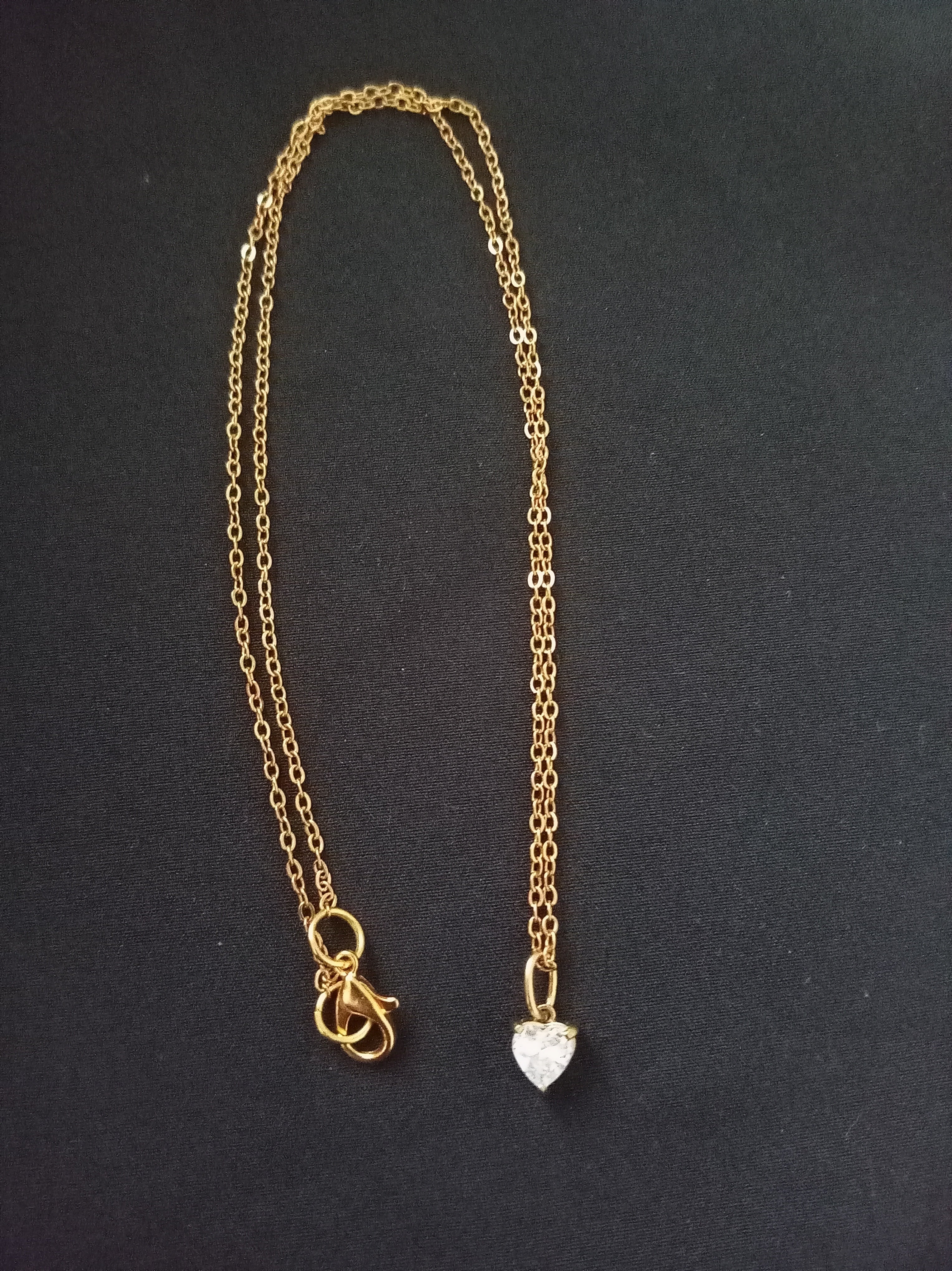 Shimmering Crystal Heart Pendant