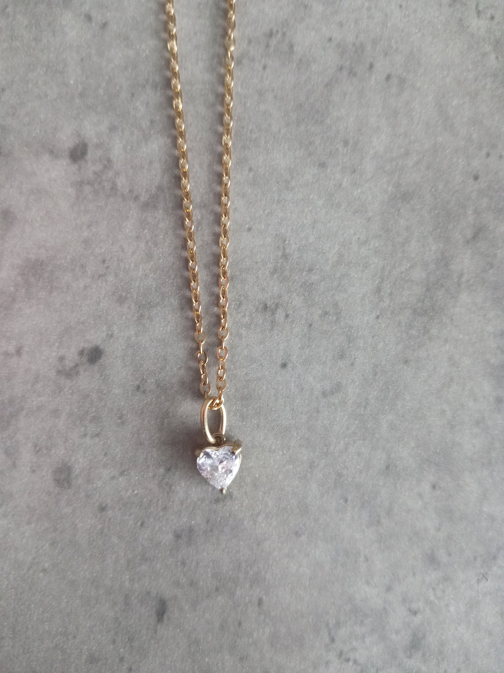 Shimmering Crystal Heart Pendant
