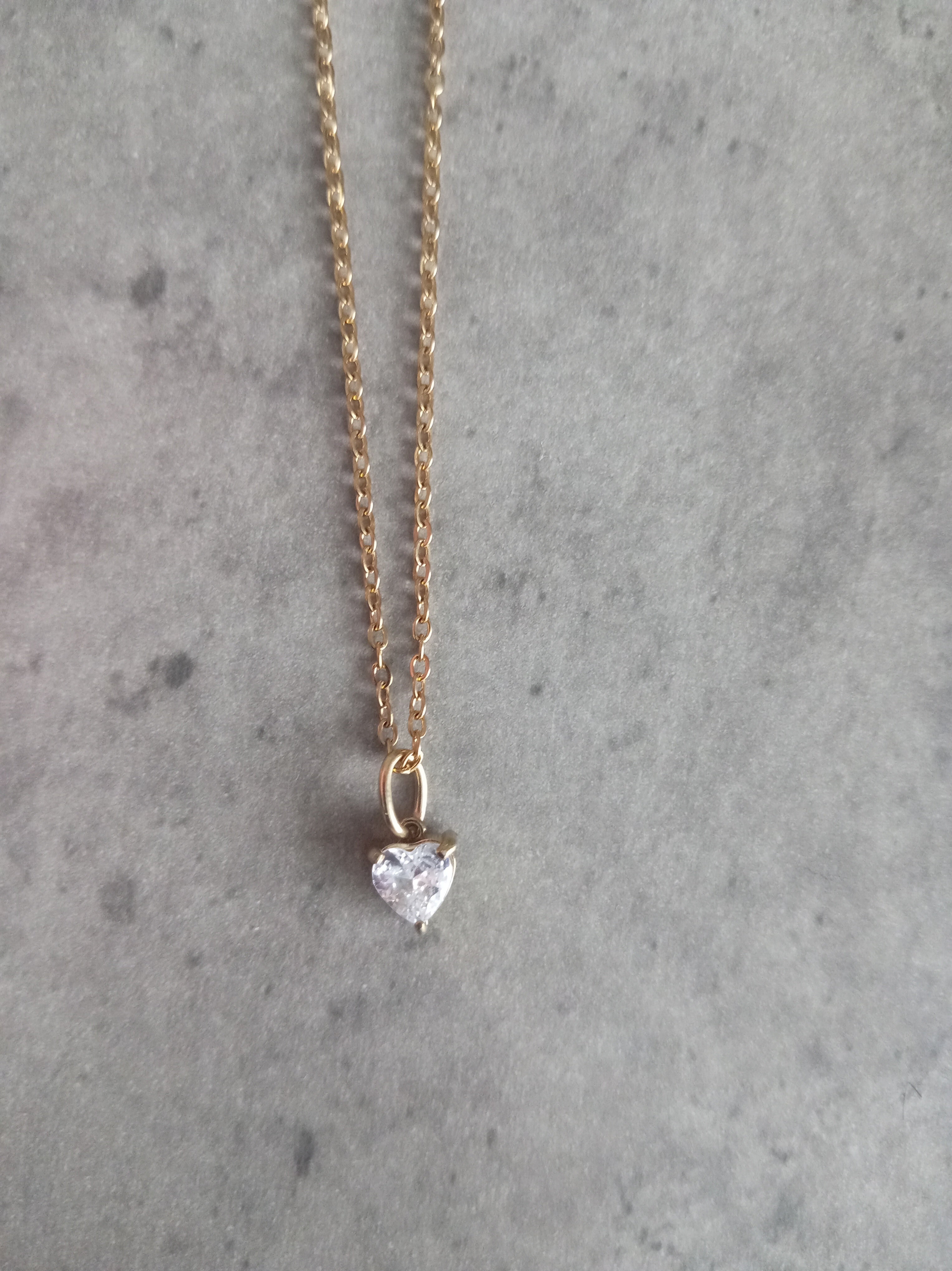 Shimmering Crystal Heart Pendant