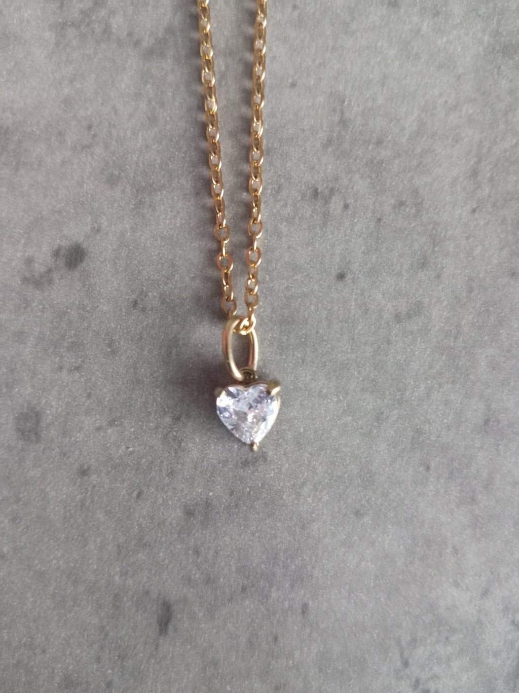 Shimmering Crystal Heart Pendant