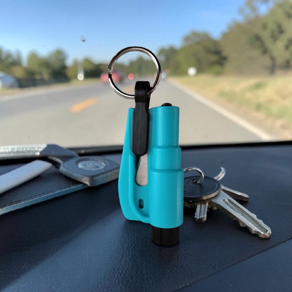 The Aura Life-Key – Emergency Glass Breaker & Seat Belt Cutter